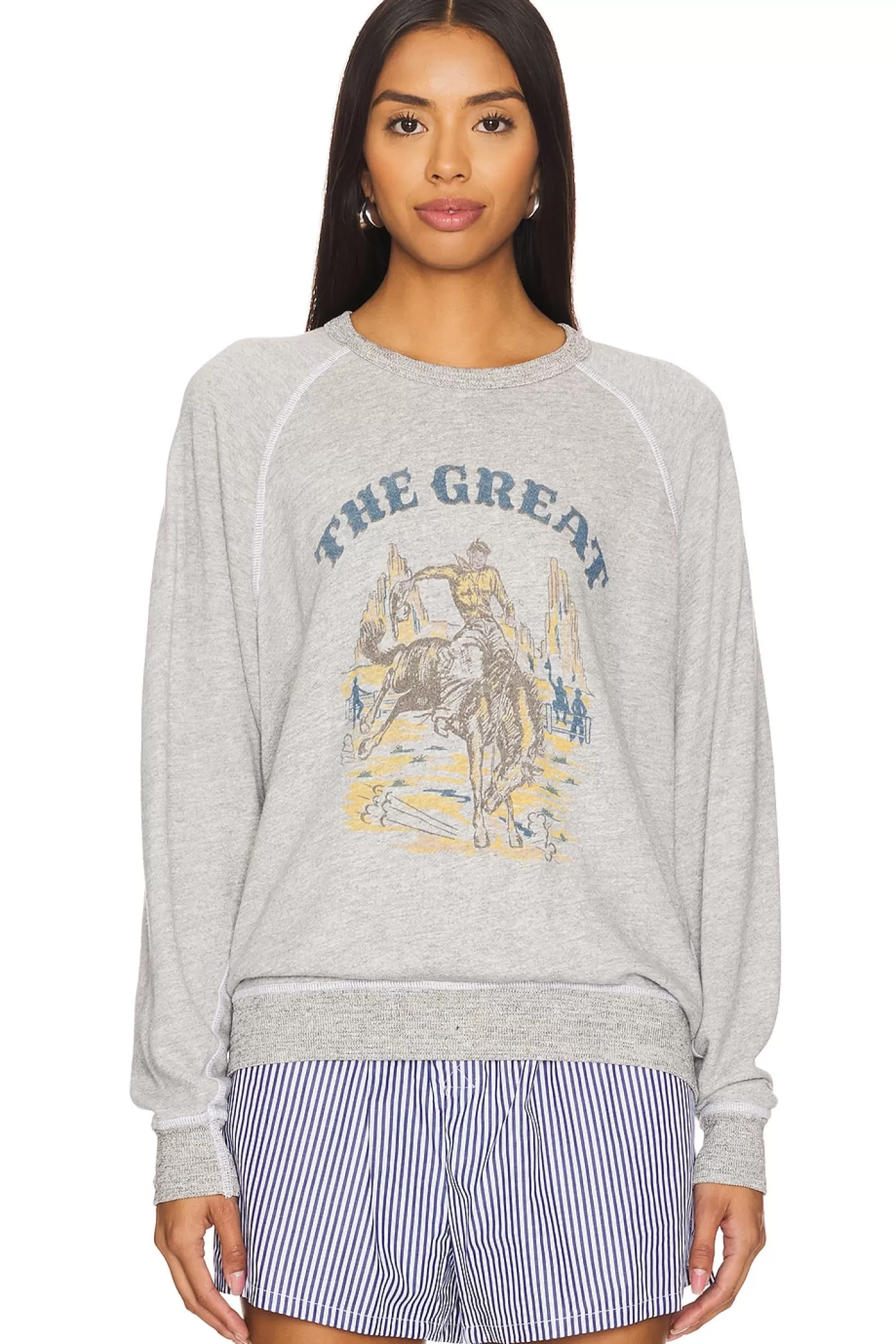 The College Sweatshirt With Rodeo Graphic>The Great New