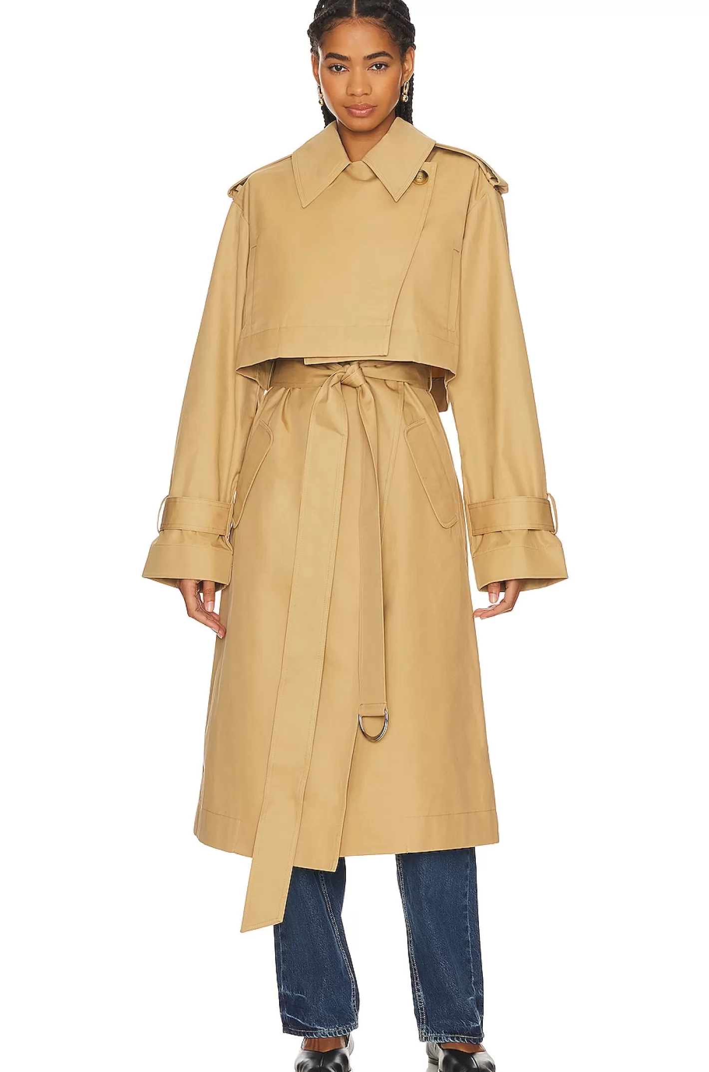 The Convertible Trench Coat>GRLFRND Cheap