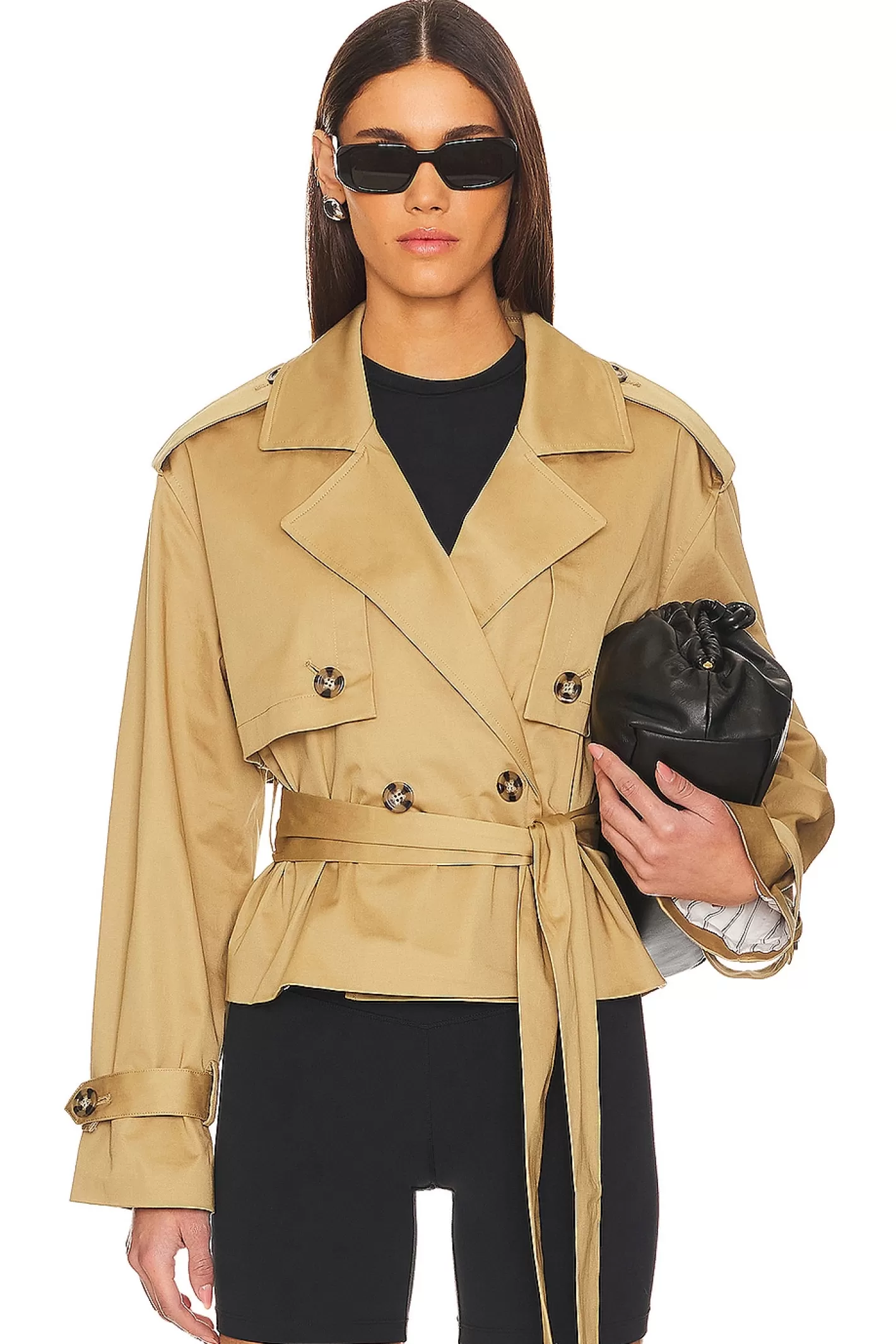 The Cropped Charles Trench Coat>Favorite Daughter Sale