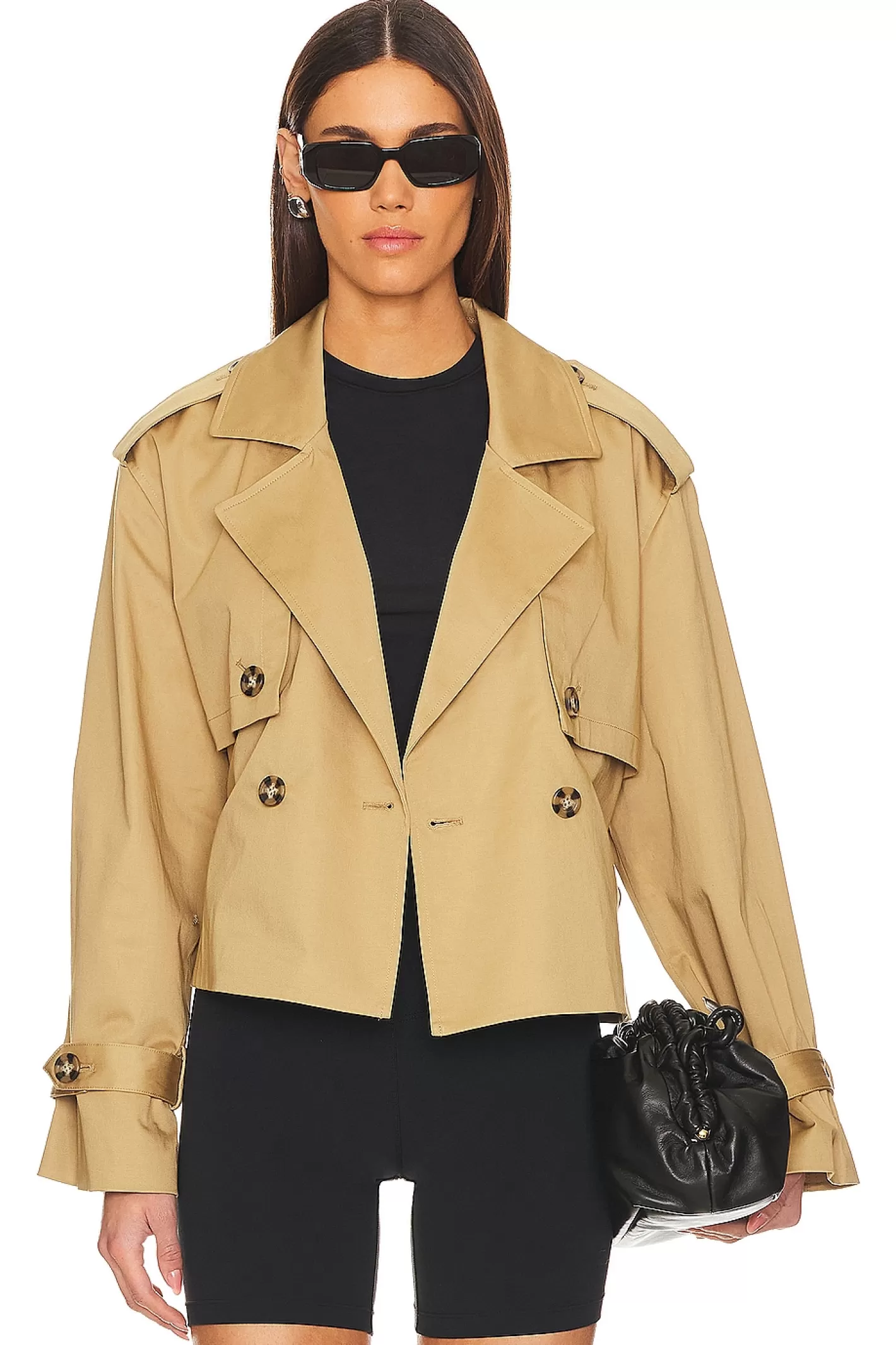 The Cropped Charles Trench Coat>Favorite Daughter Sale