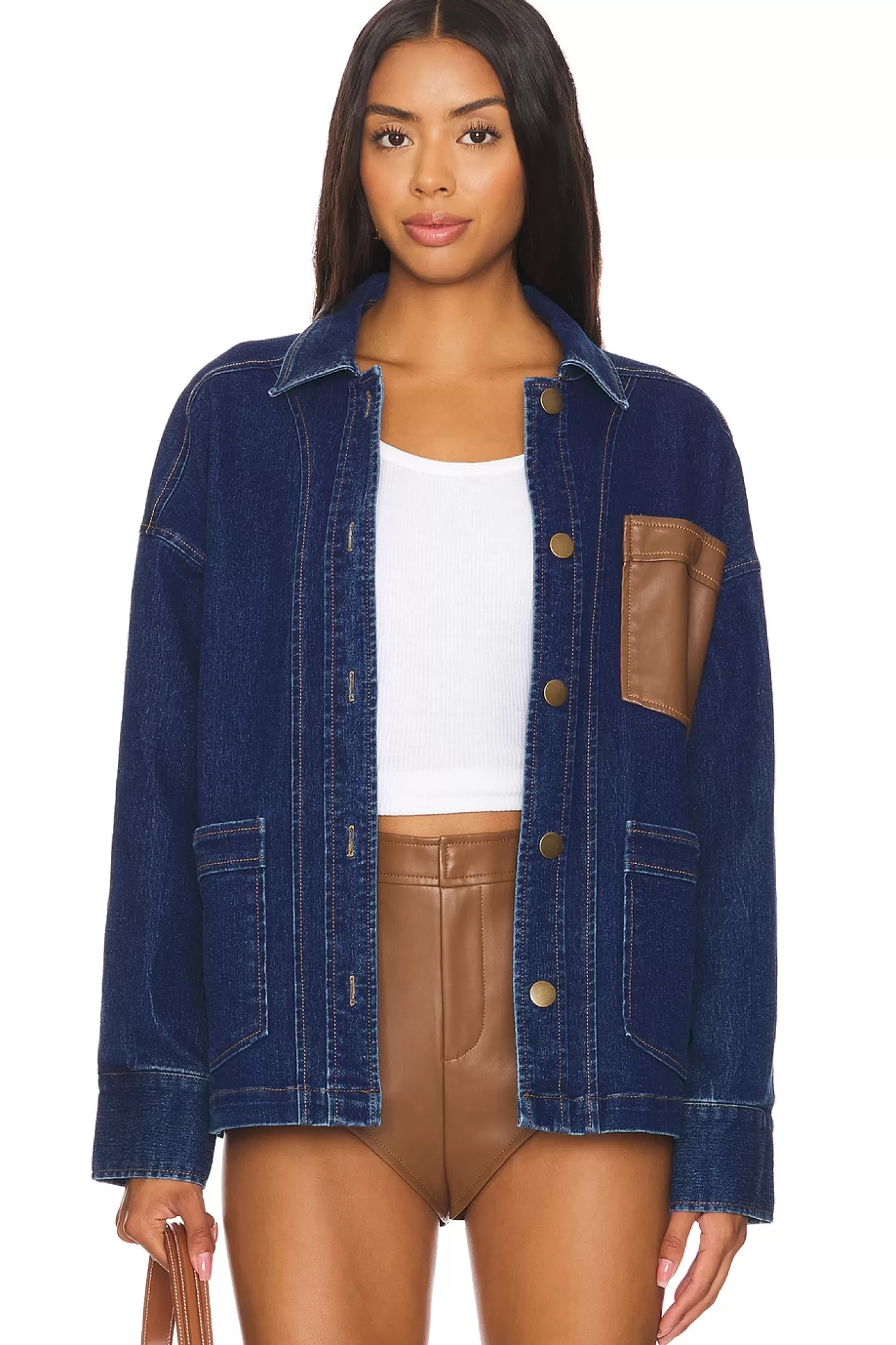 The Denim Shacket>Central Park West Best Sale