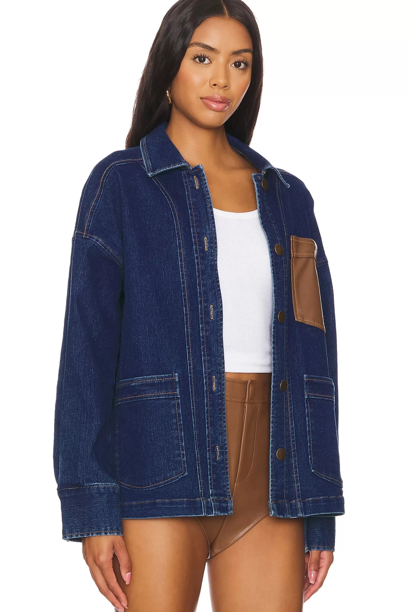 The Denim Shacket>Central Park West Best Sale