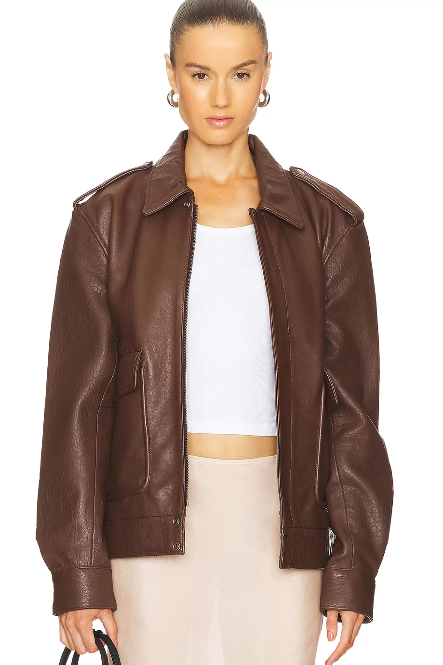 The Dream Boat Bomber Jacket>Understated Leather Discount