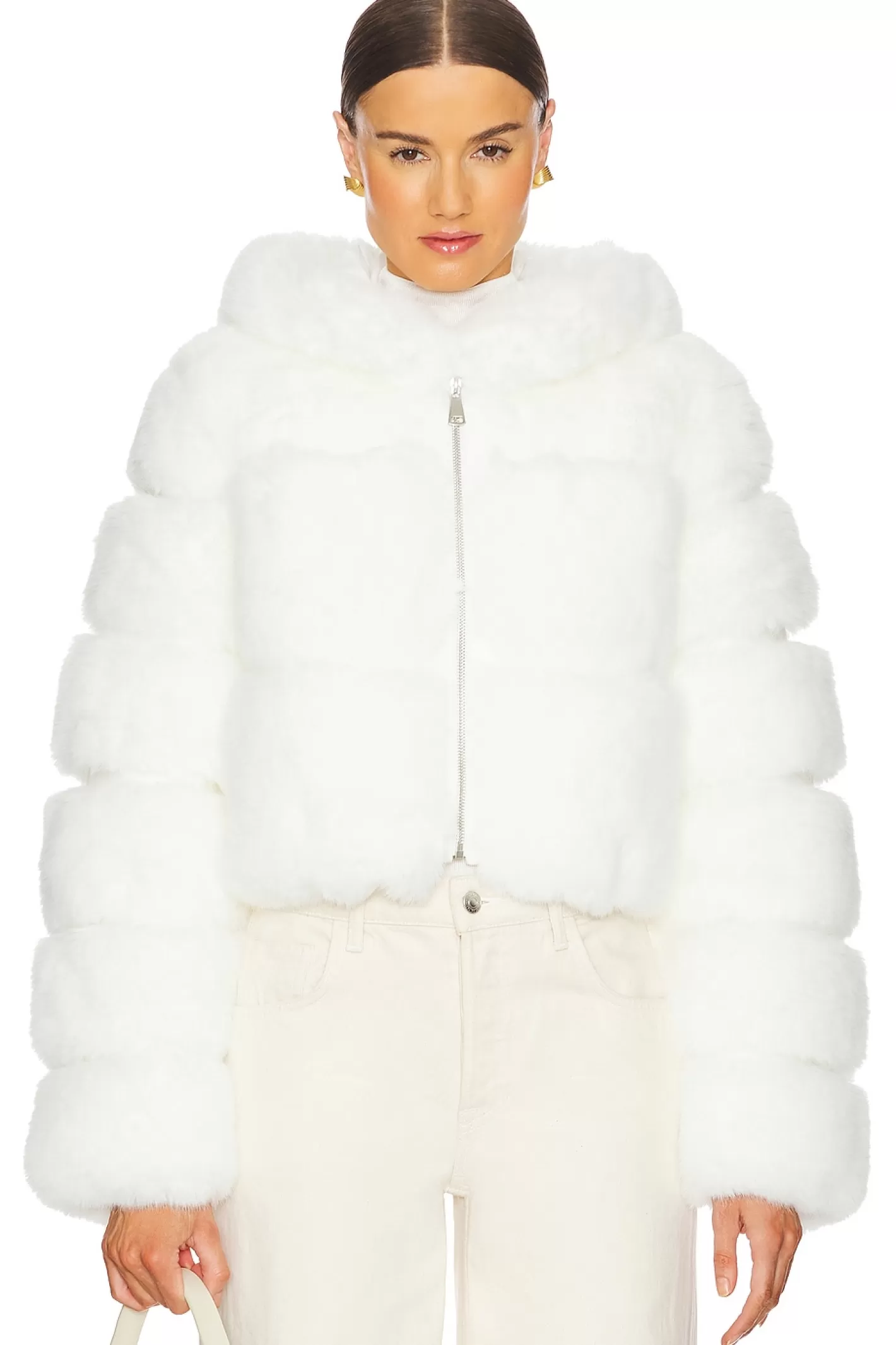 The Lina Faux Fur Jacket>Adrienne Landau Store