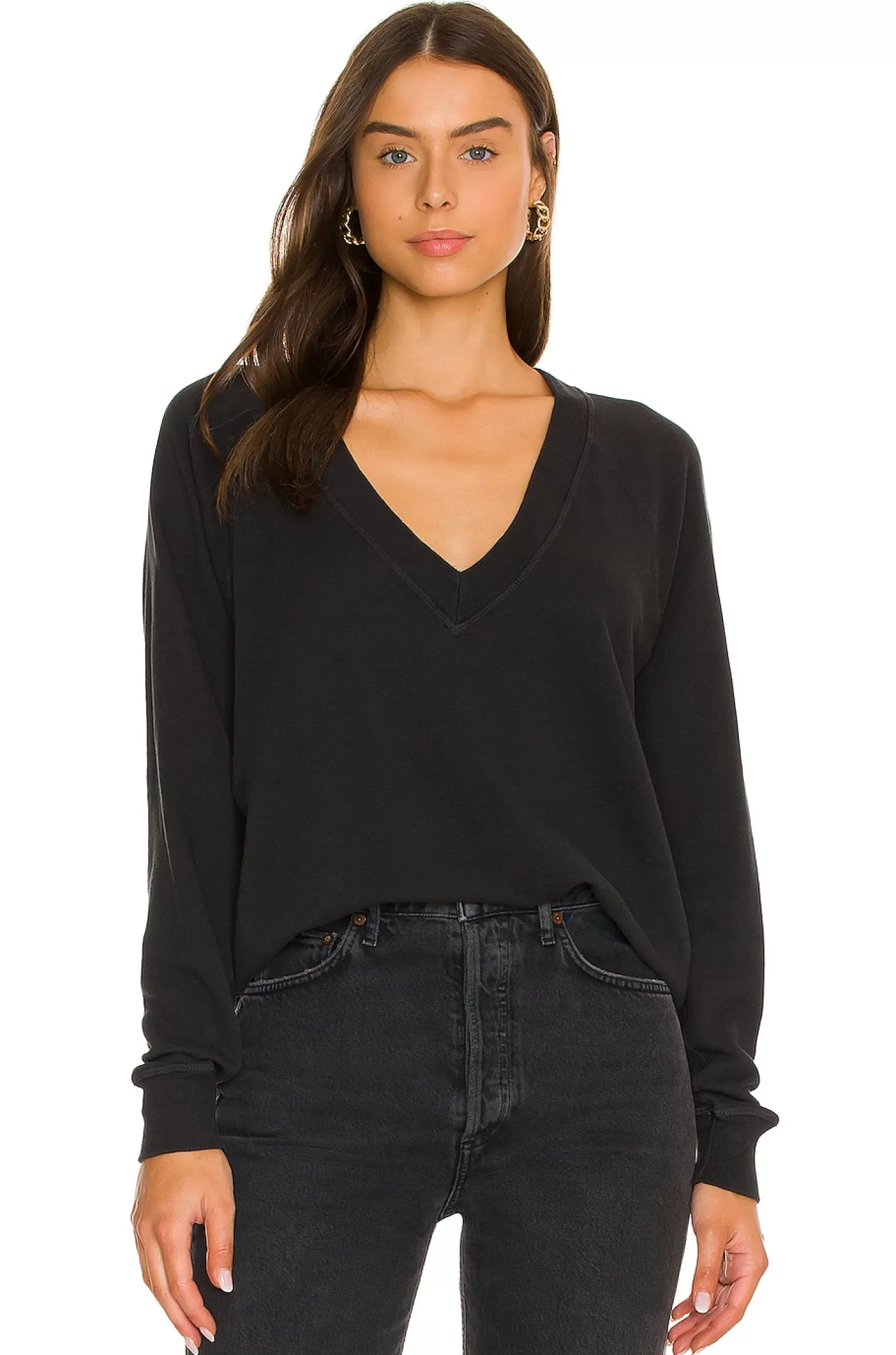 The V-Neck Sweatshirt>The Great Best Sale