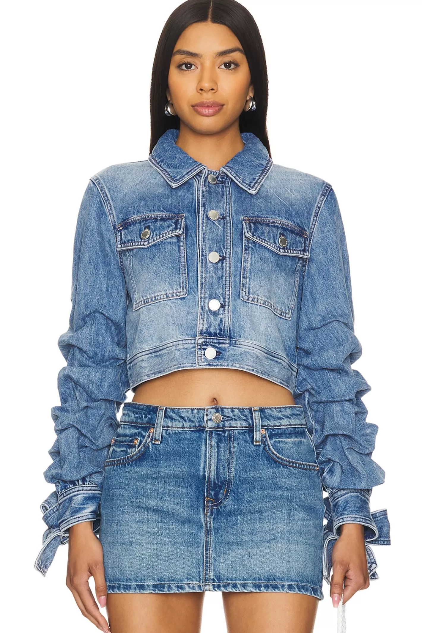 Tiff Denim Jacket>Alice + Olivia Hot