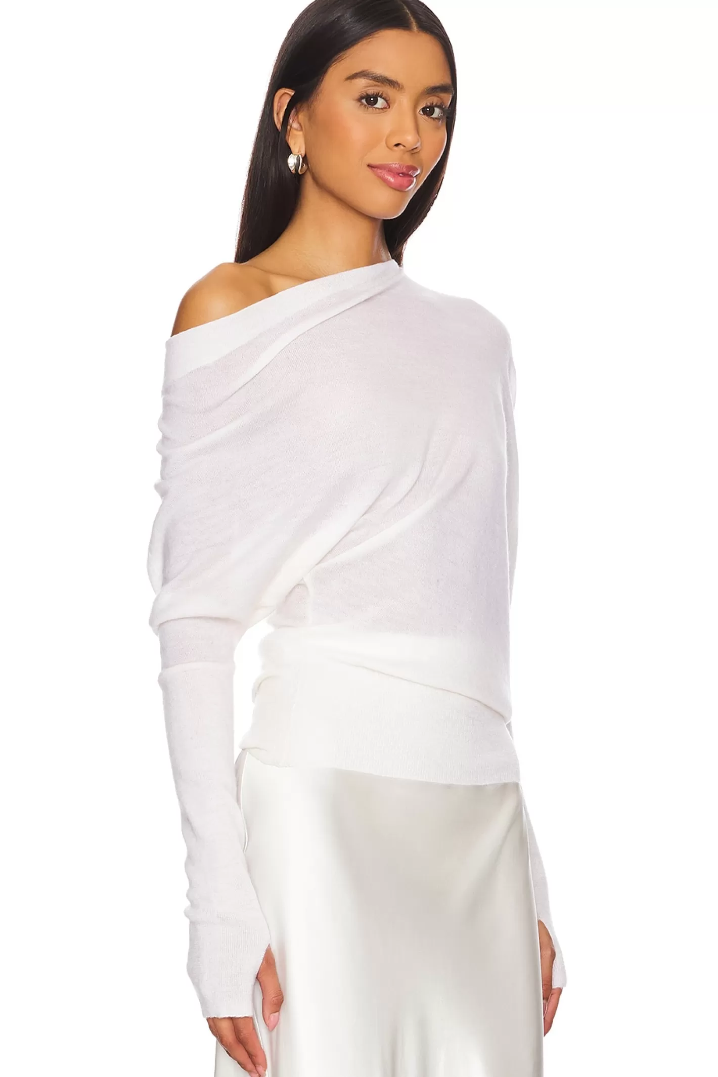 Tissue Cashmere Slouch Sweater>Enza Costa Shop