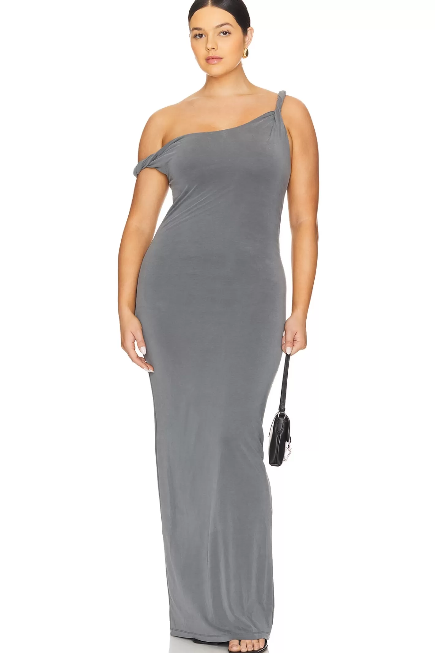 Twist Shoulder Maxi Dress>Good American Fashion