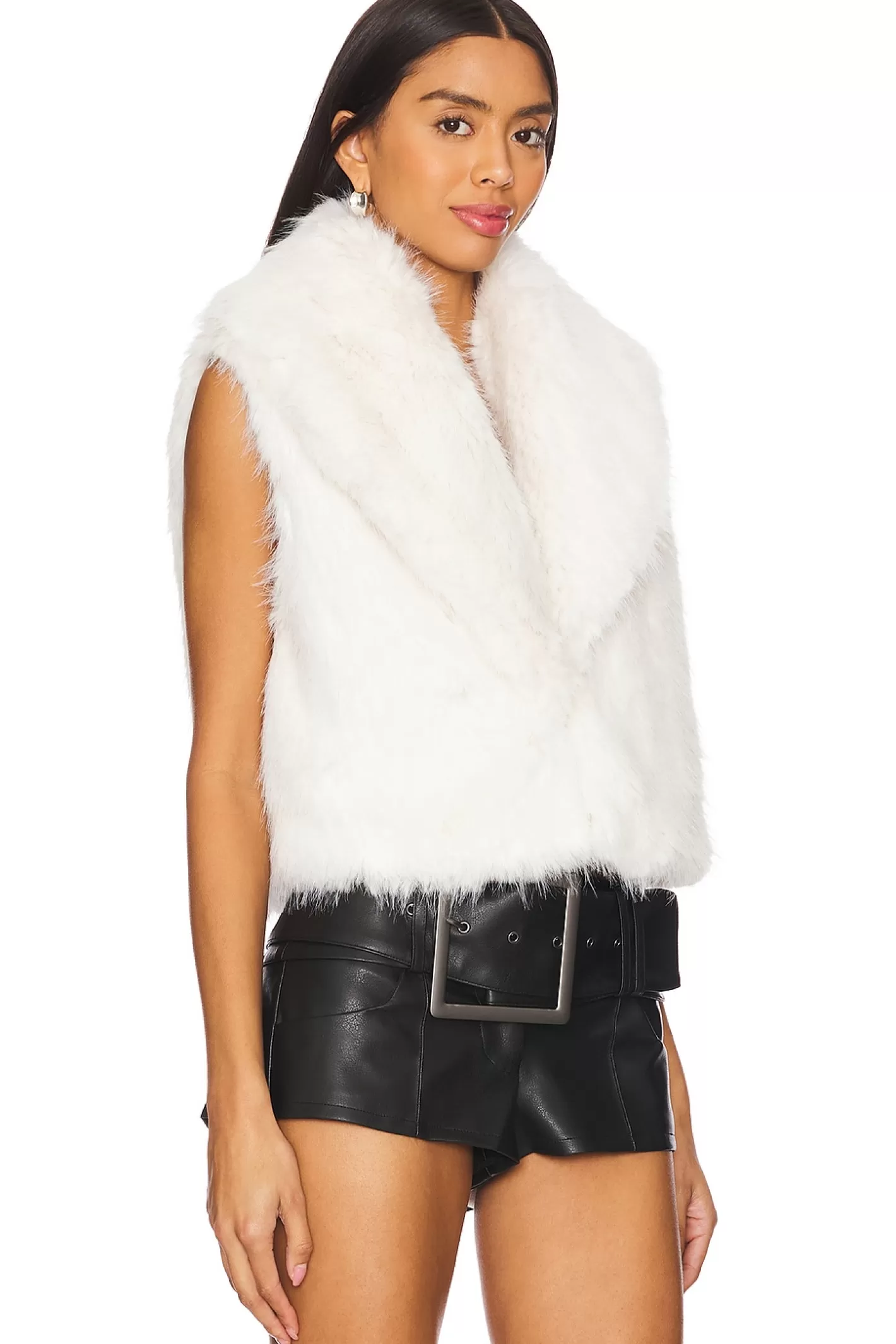 Vanessa Faux Fur Vest>SAM. Cheap