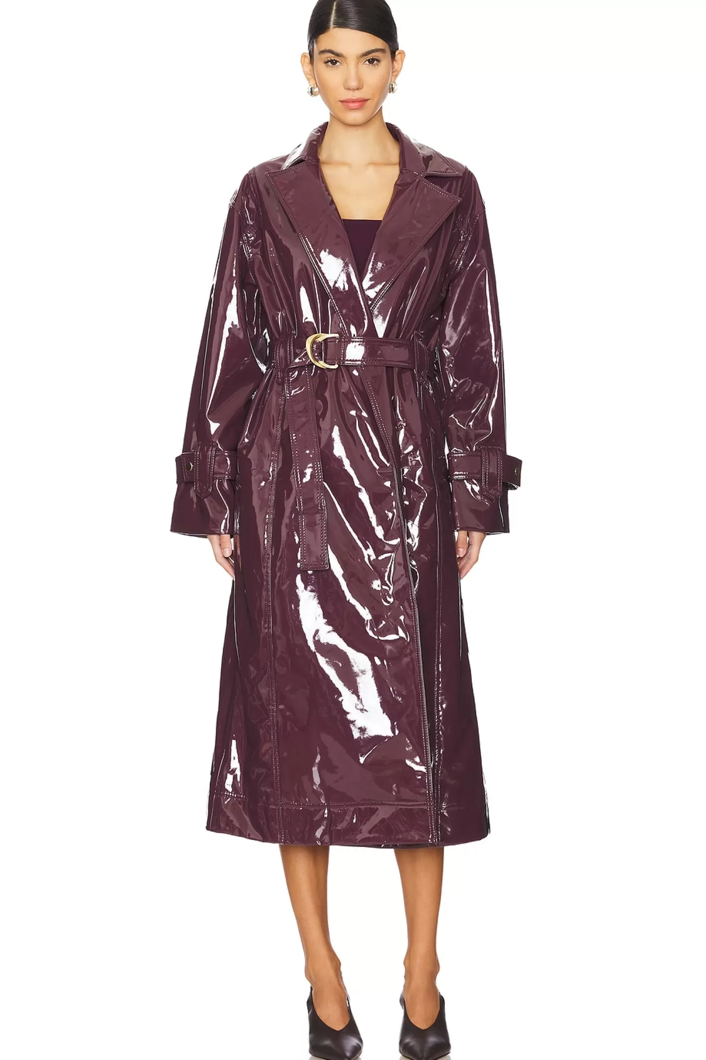 Verve Trench Coat>Aje Fashion