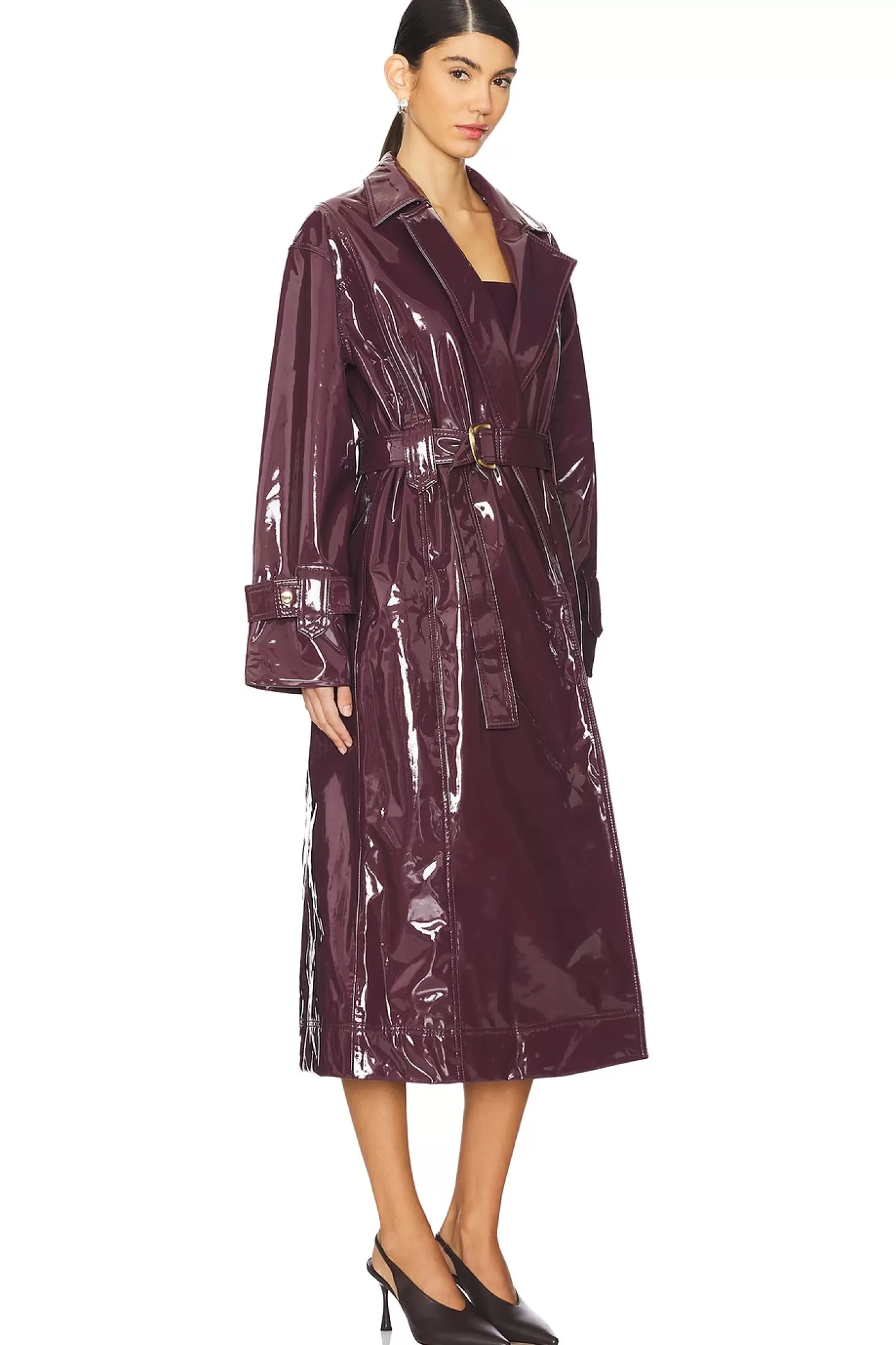 Verve Trench Coat>Aje Fashion