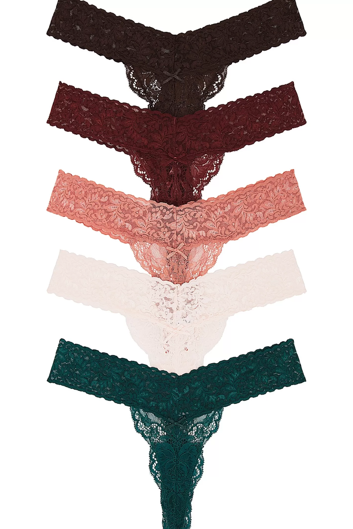 Violet Lace Thong 5 Pack>Privacy Please Shop