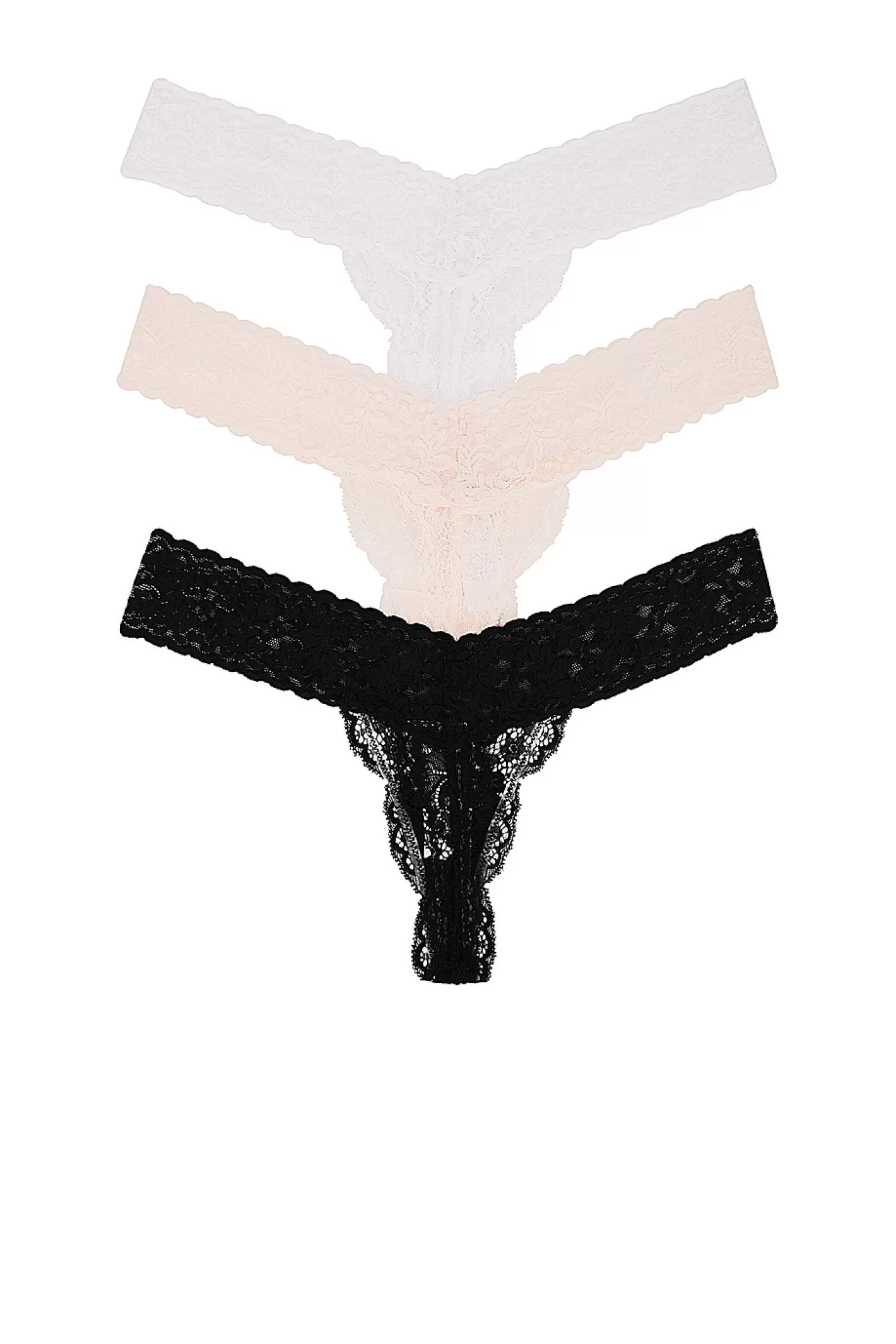 Violet Lace Thong 3 Pack>Privacy Please Flash Sale