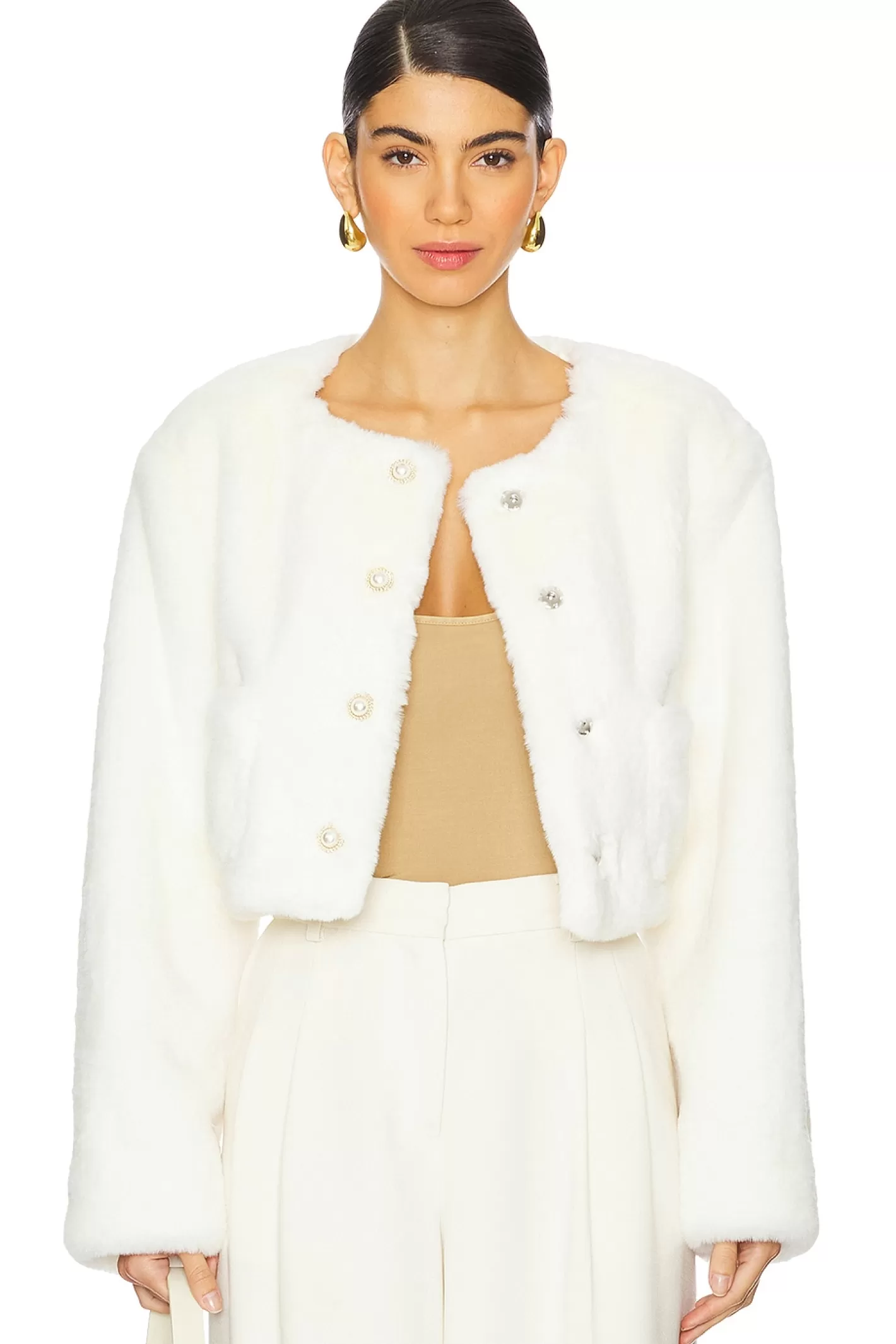 Vittoria Faux Fur Jacket>MAJORELLE New