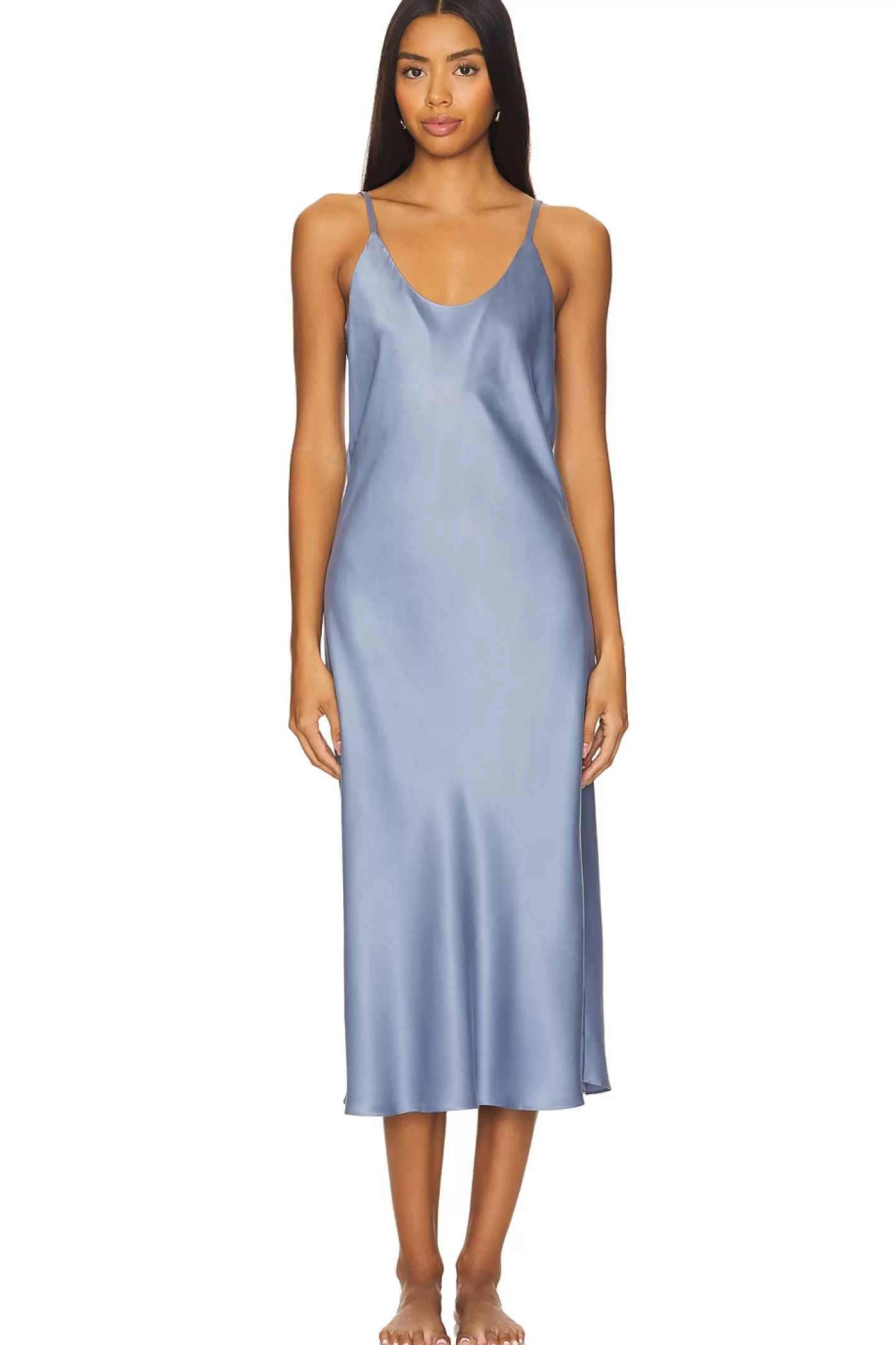 Washable Silk Bias Slip Dress>LUNYA Shop