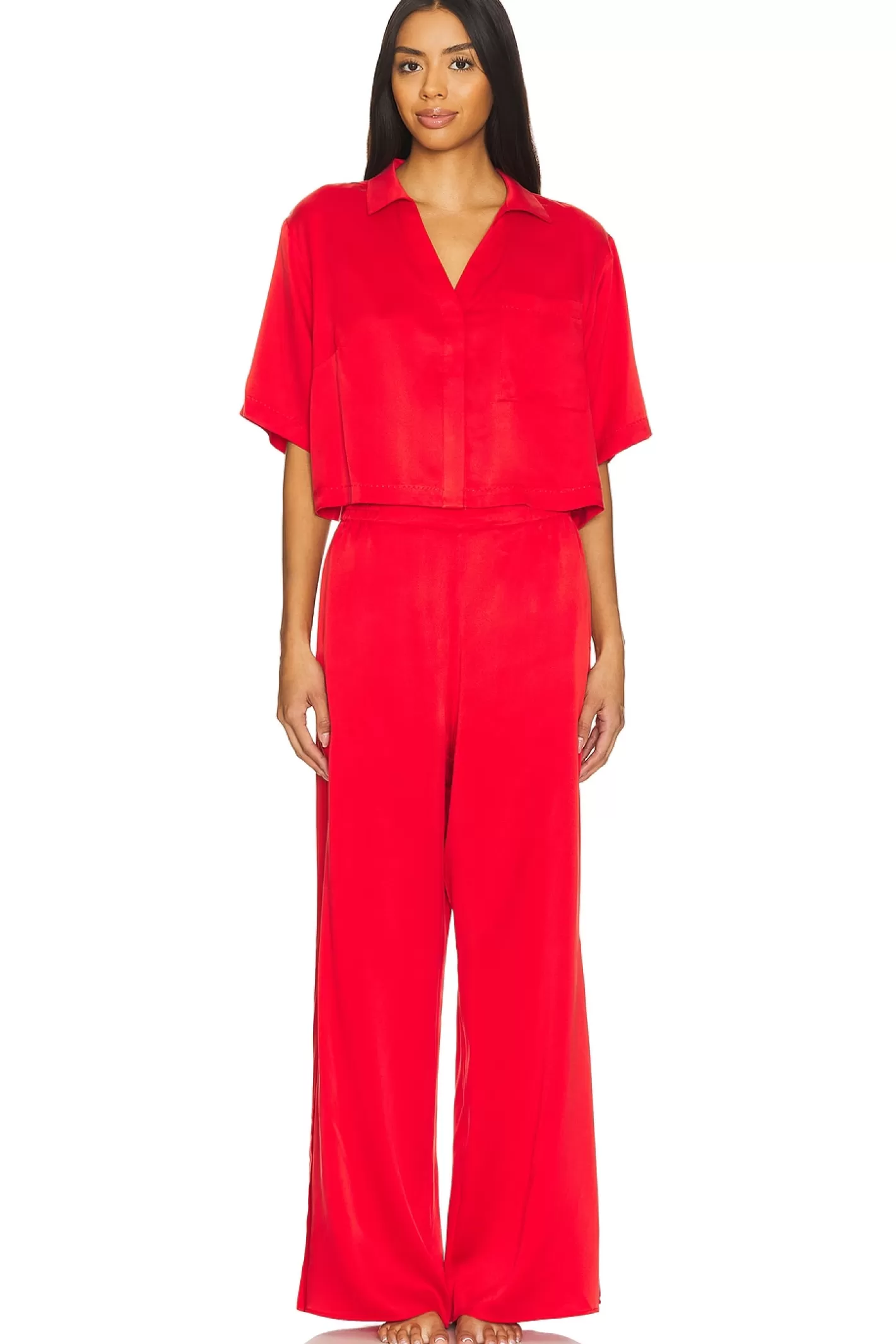 Washable Silk High Rise Pant Set>LUNYA Discount