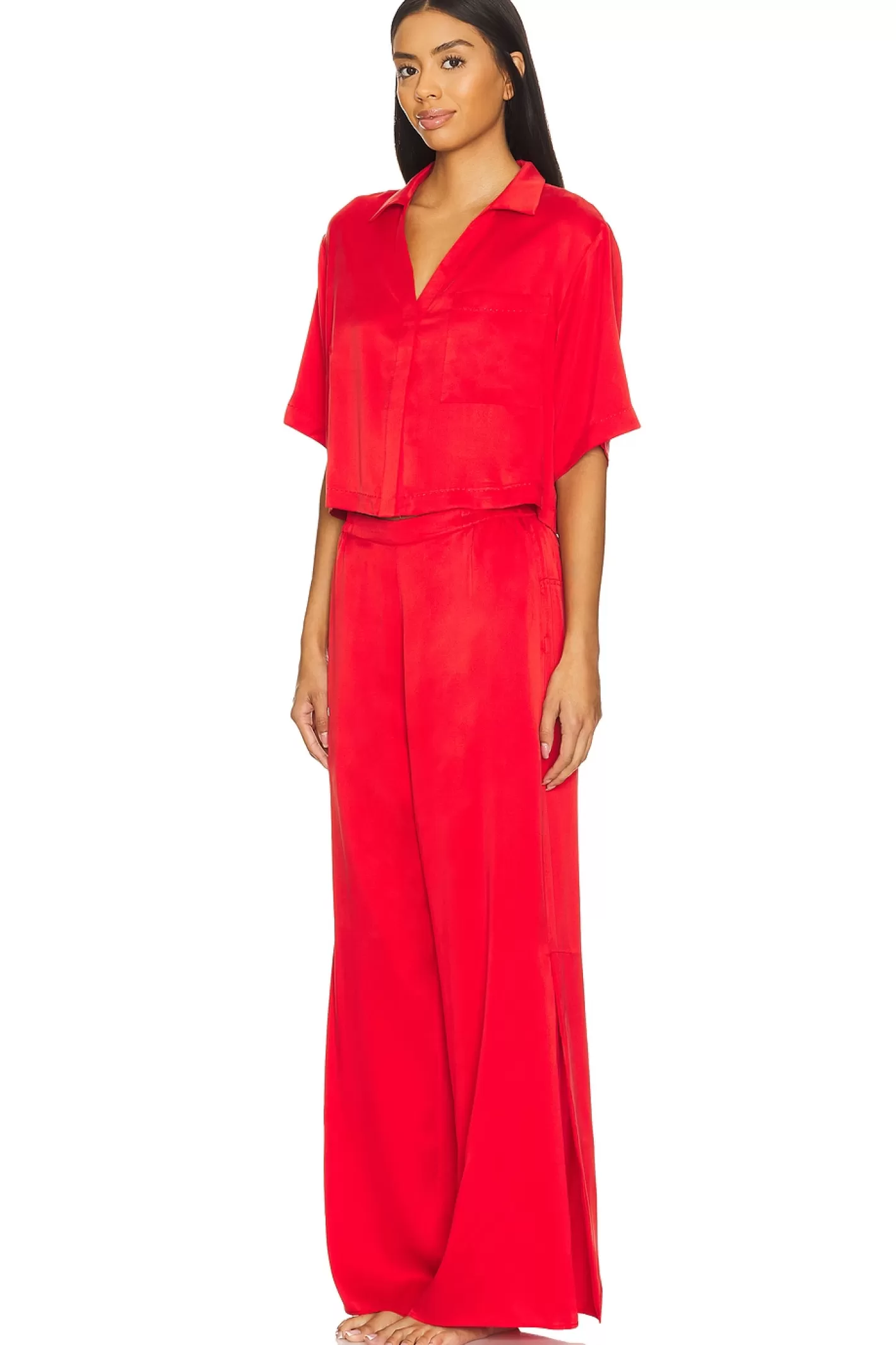 Washable Silk High Rise Pant Set>LUNYA Discount