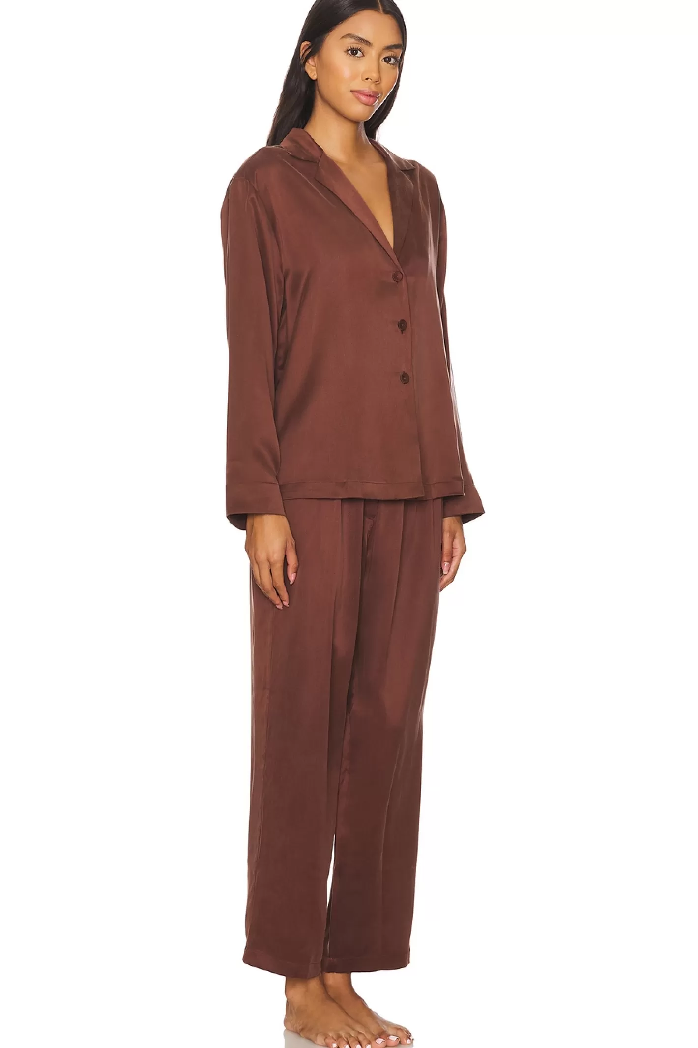 Washable Silk Long Sleeve Pant Set>LUNYA Outlet