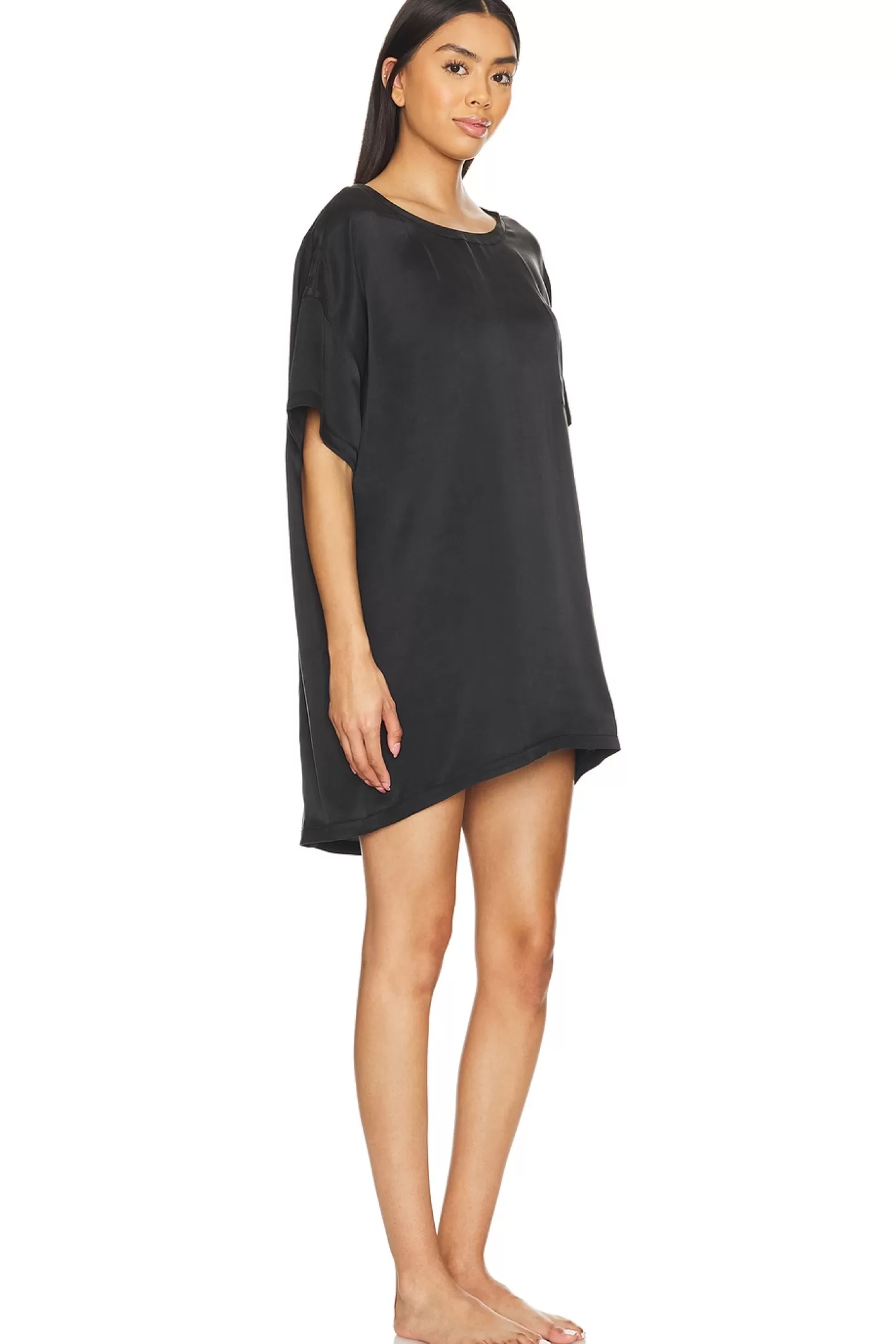 Washable Silk Oversized Sleep Tee>LUNYA Best