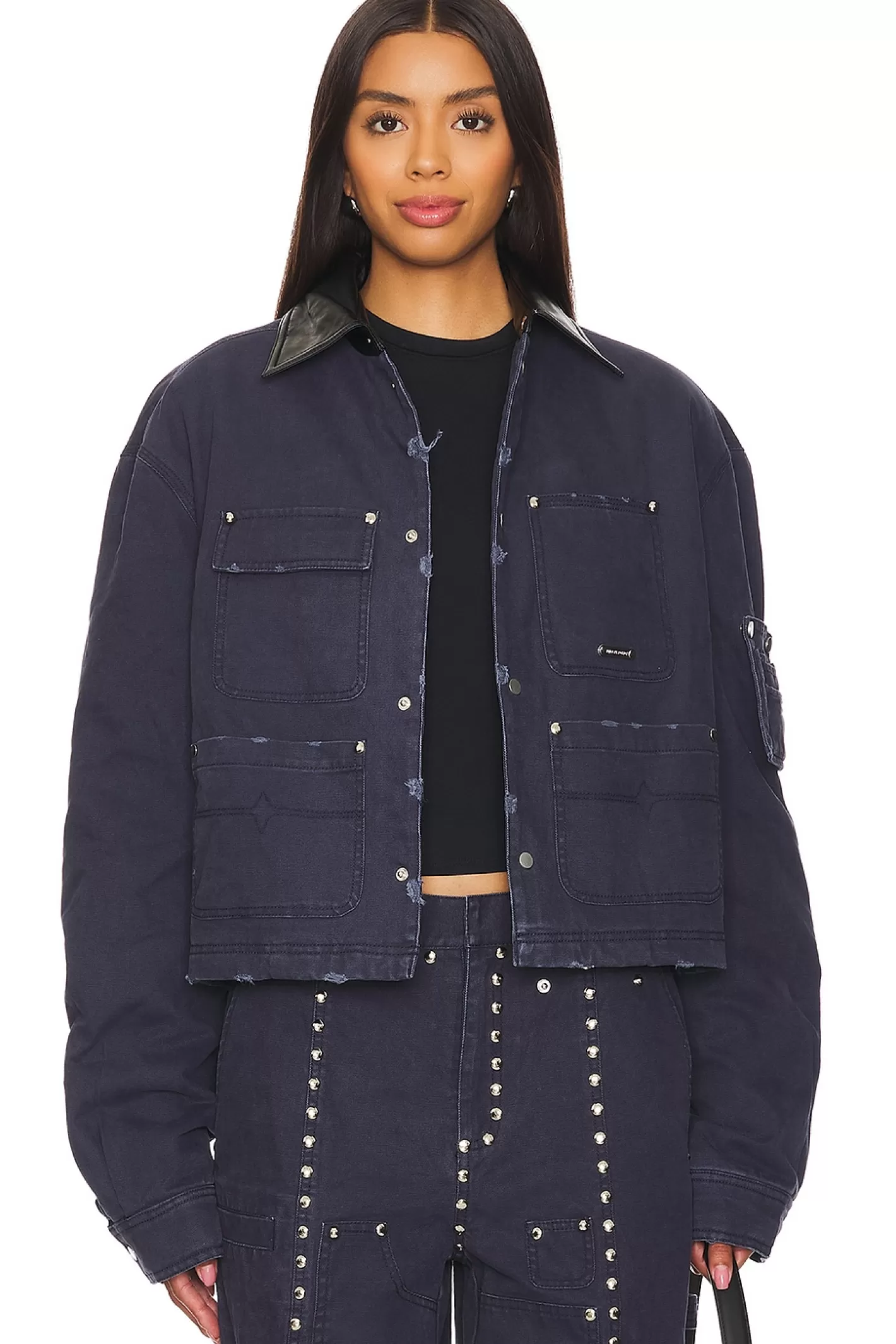 Washed Cotton Quilted Cropped Jacket>PRIVATE POLICY Outlet