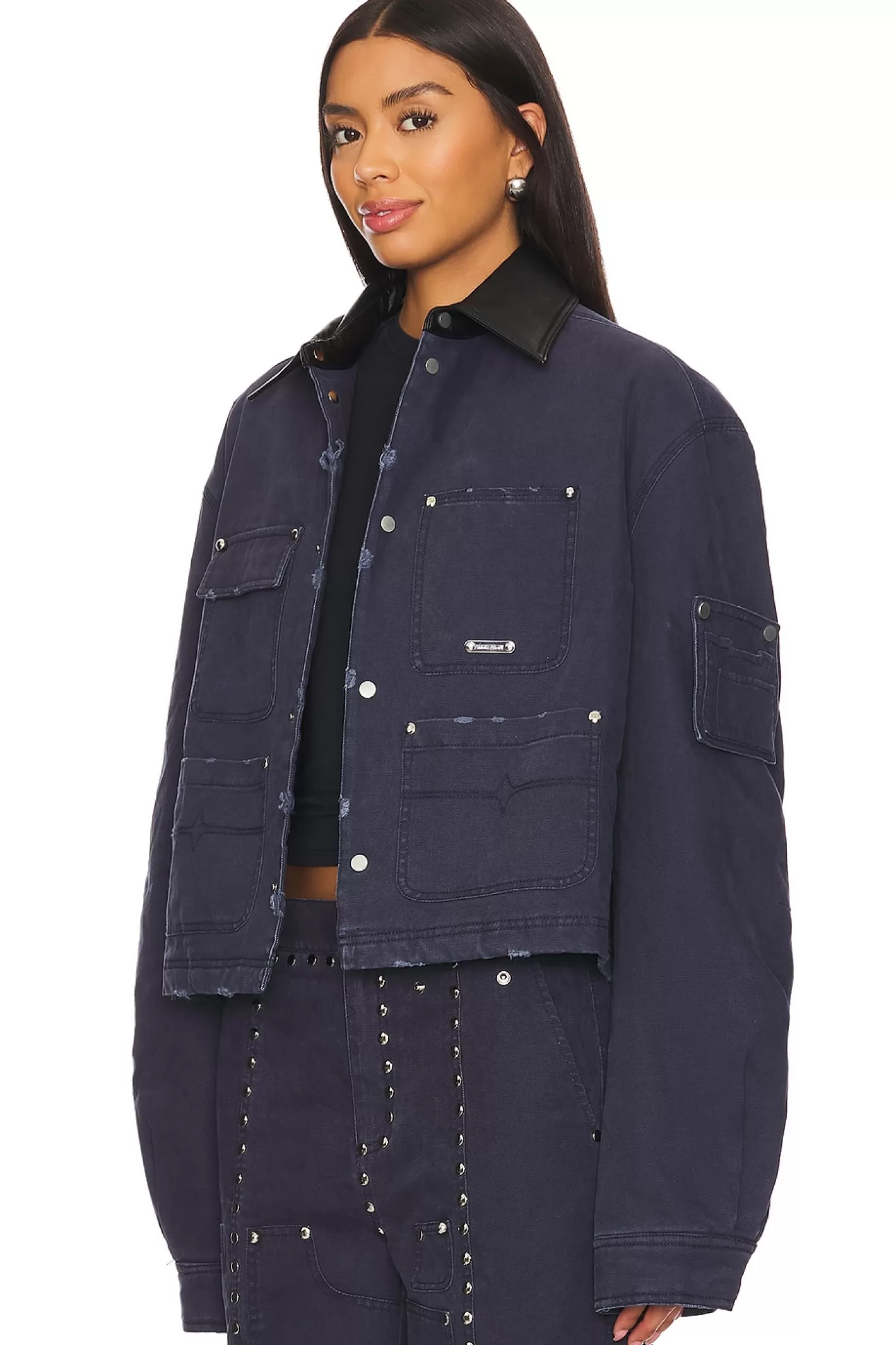 Washed Cotton Quilted Cropped Jacket>PRIVATE POLICY Outlet