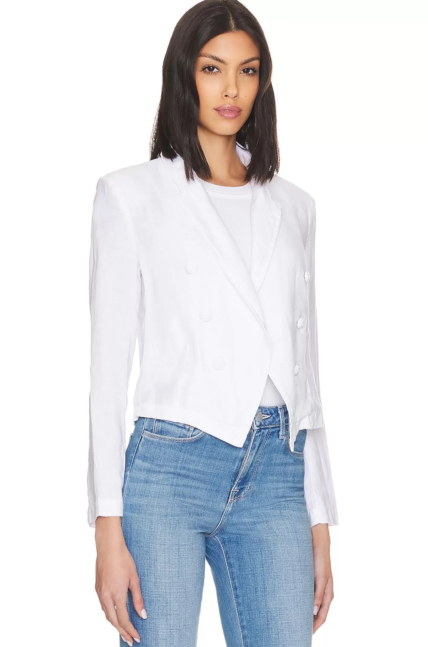 Wayne Crop Double Breasted Jacket>L'AGENCE Best Sale