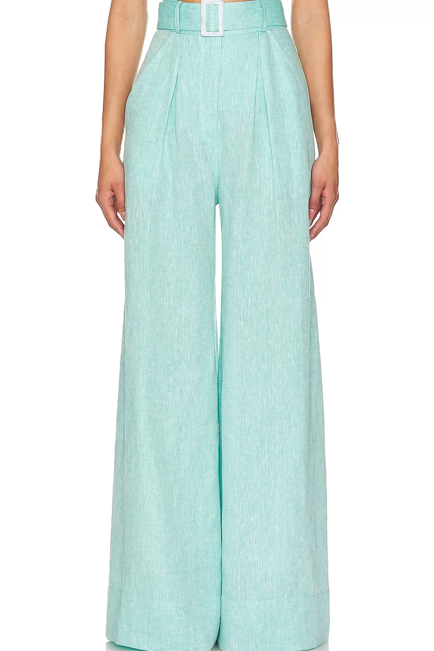 Wide Leg Pleated Pant>MATTHEW BRUCH Best Sale