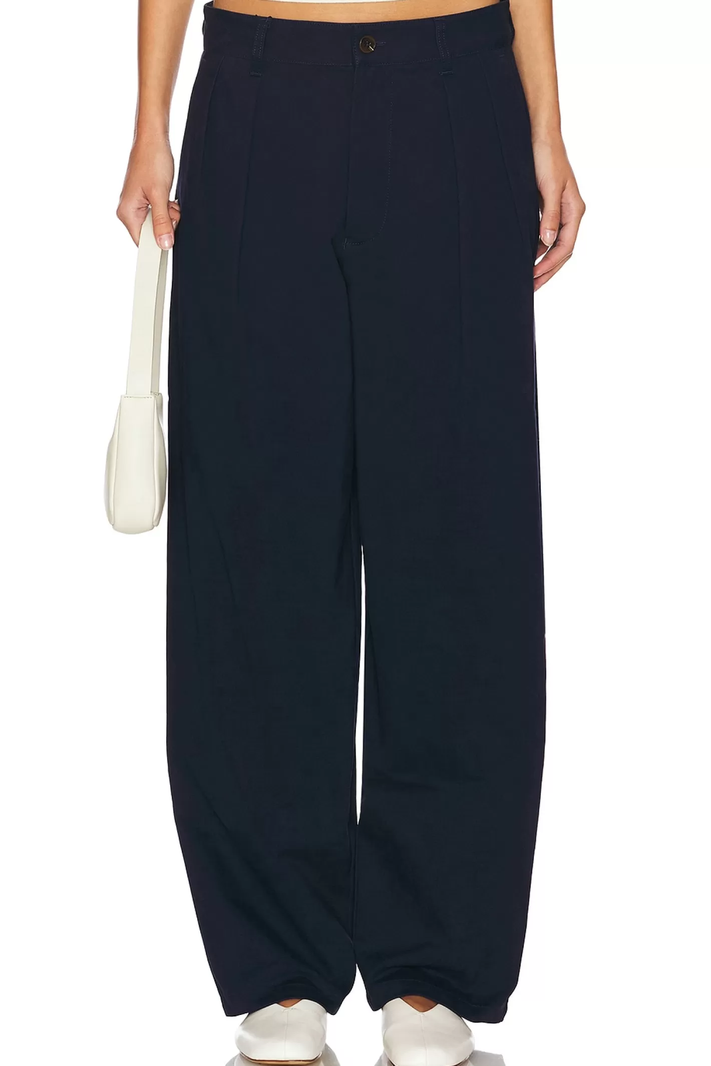 Wide Leg Pleated Trouser>WAO New