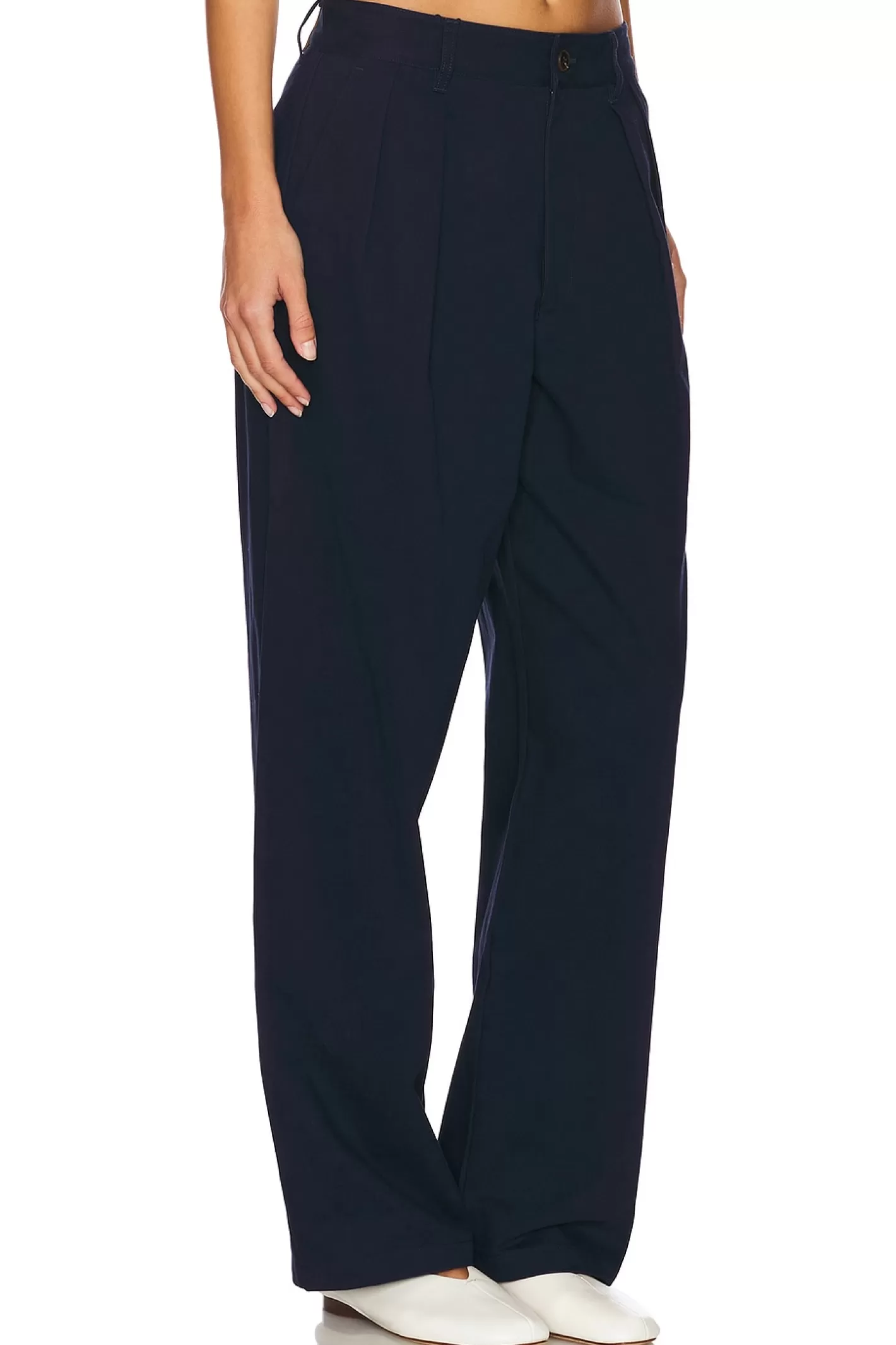 Wide Leg Pleated Trouser>WAO New