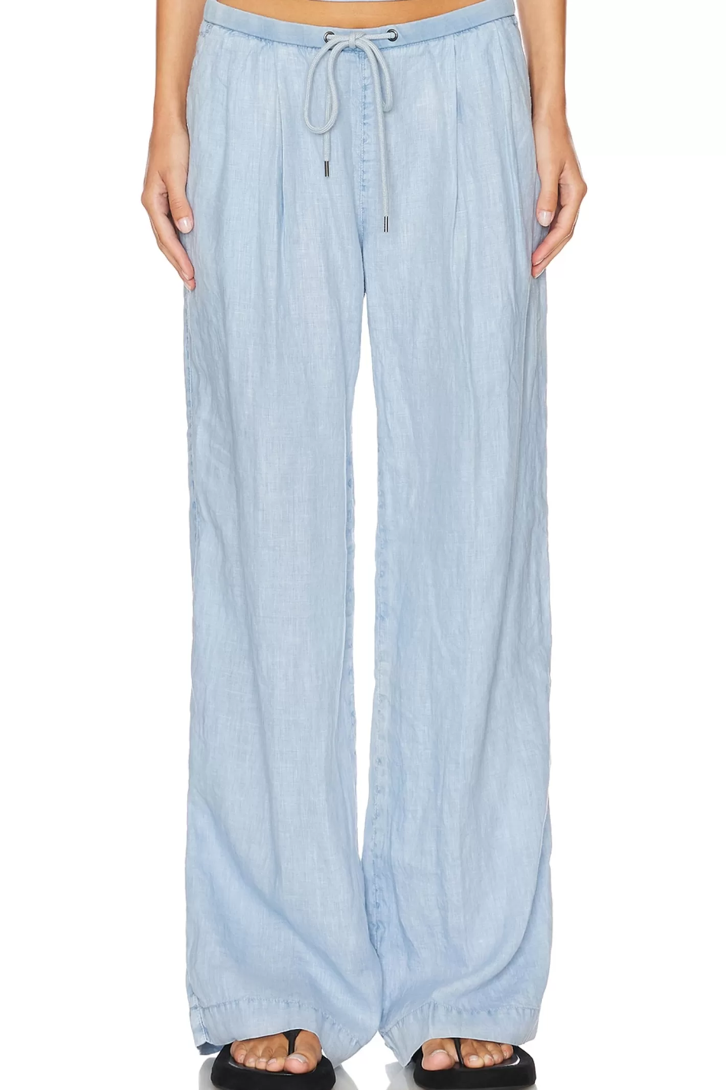 Wide Leg Relaxed Linen Pant>James Perse Shop