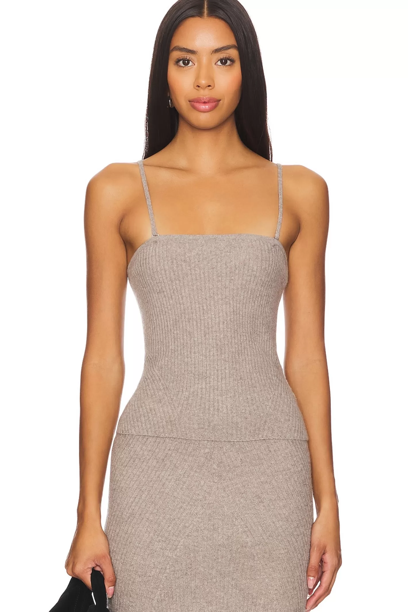 Wool Cashmere Ribbed Convertible Cami>NAADAM Store