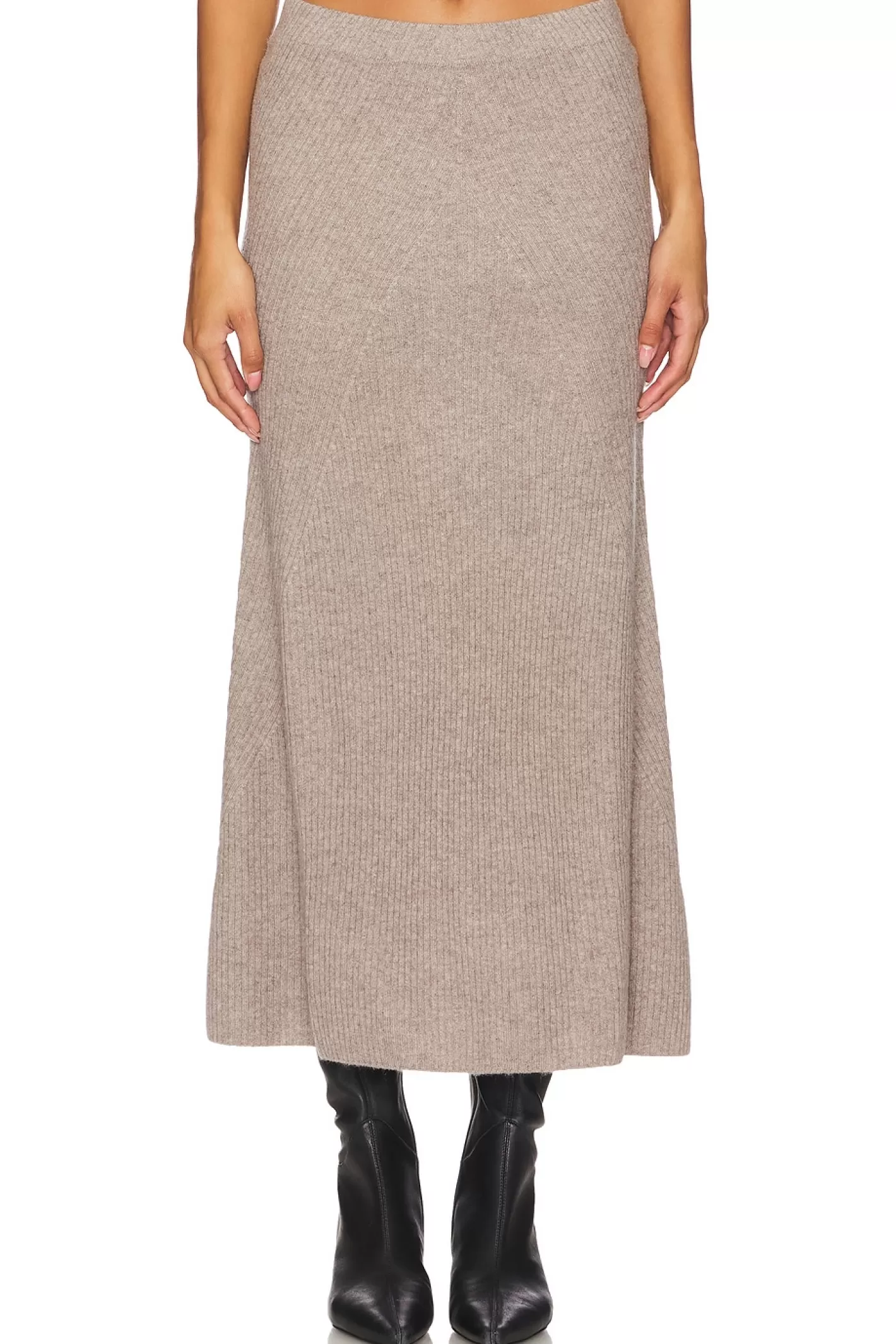 Wool Cashmere Ribbed Everyday Skirt>NAADAM Cheap