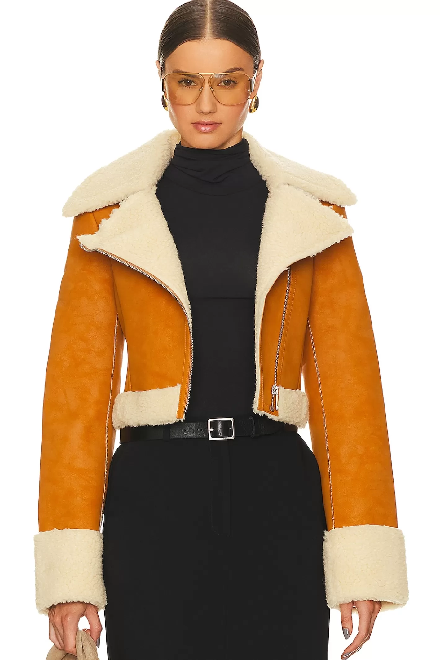 x Bridget Taryn Fitted Shearling Jacket>L'Academie Best