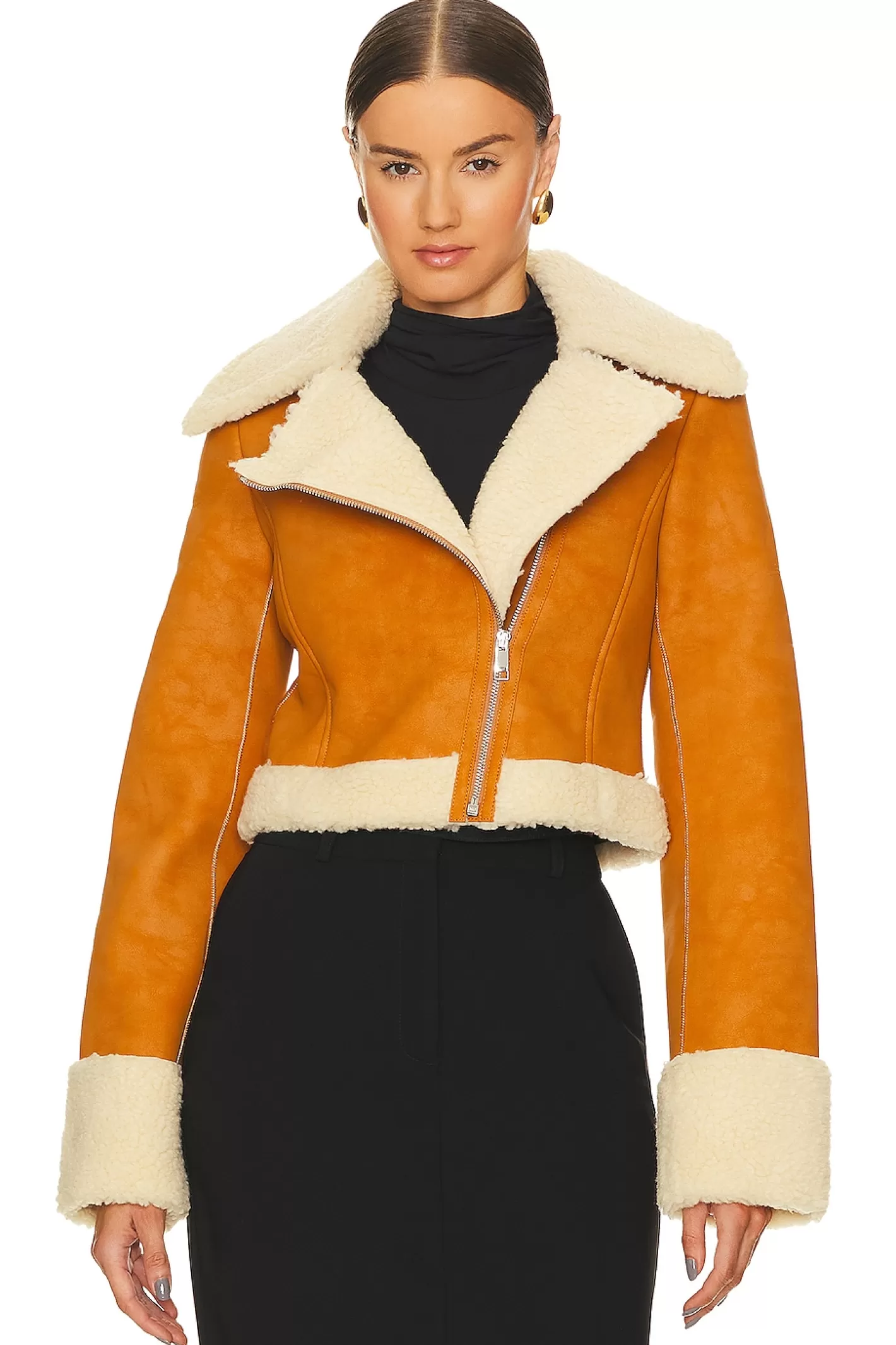 x Bridget Taryn Fitted Shearling Jacket>L'Academie Best