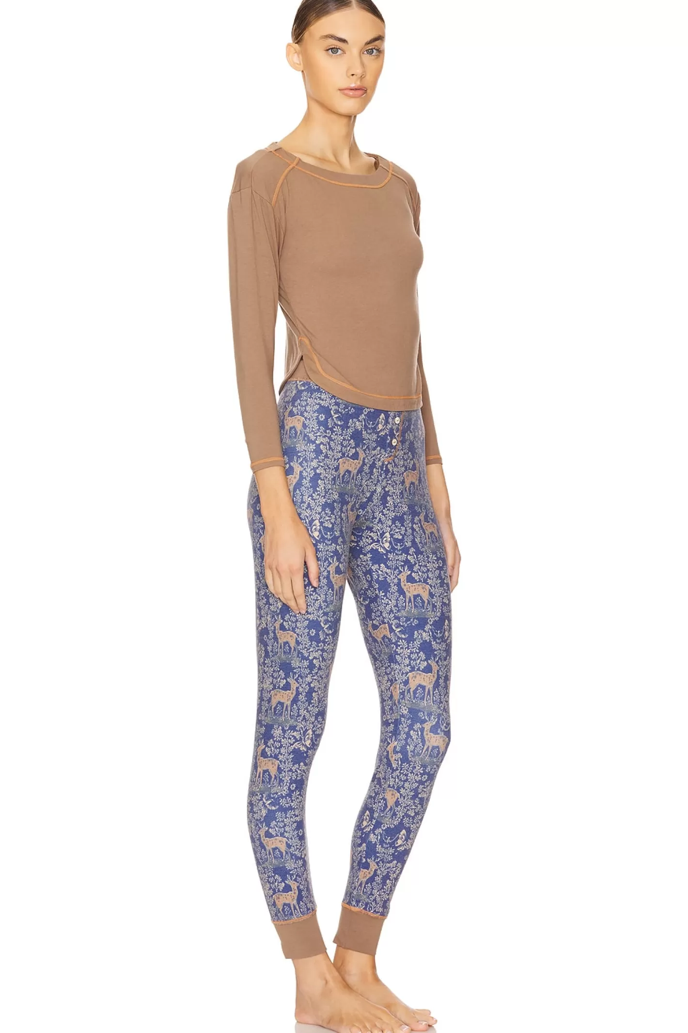x Intimately FP Chill Evening Pj Set In Night Sky Combo>Free People Hot
