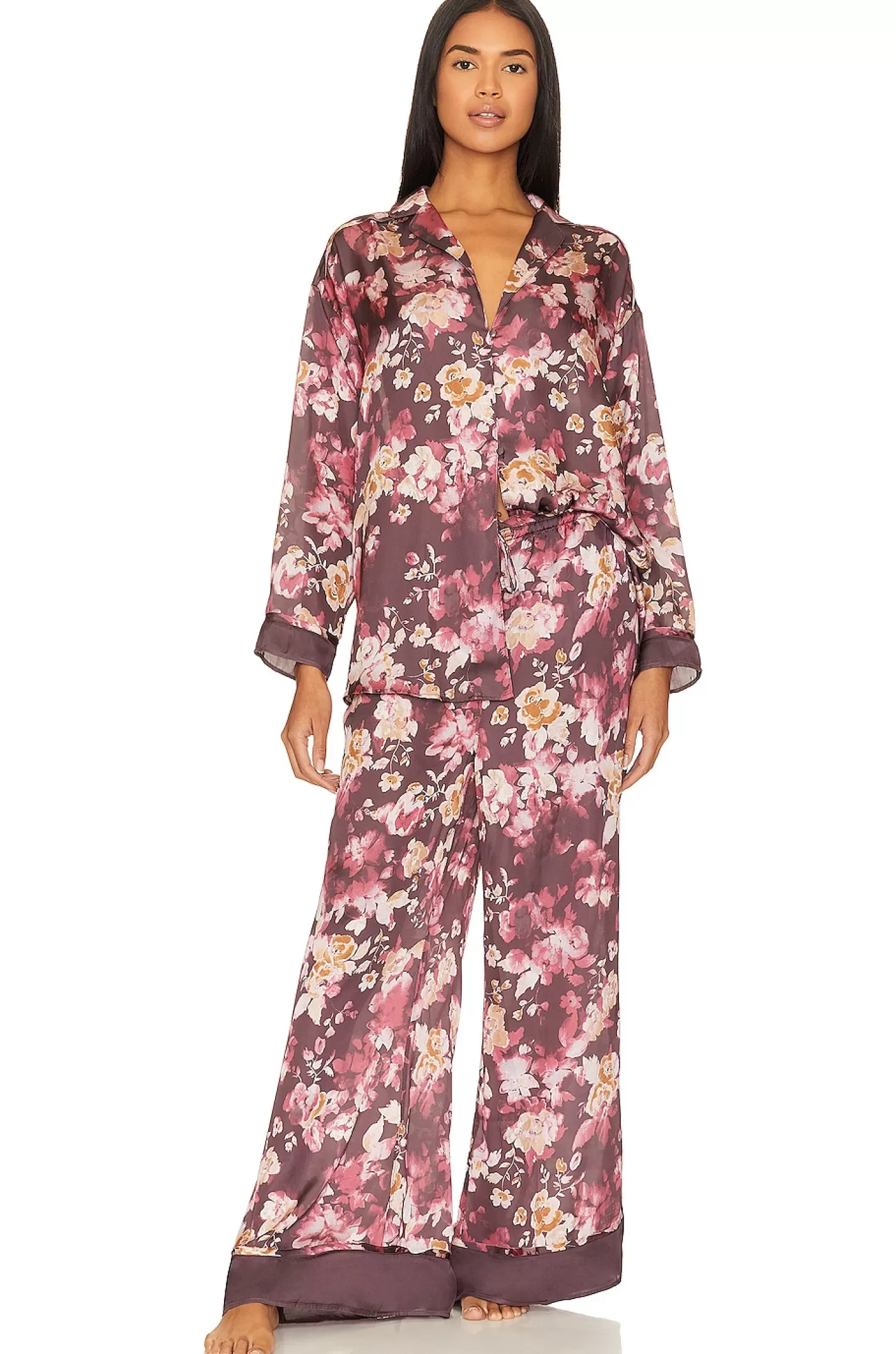 x Intimately FP Dreamy Days Pajama Set In Vintage Combo>Free People Cheap