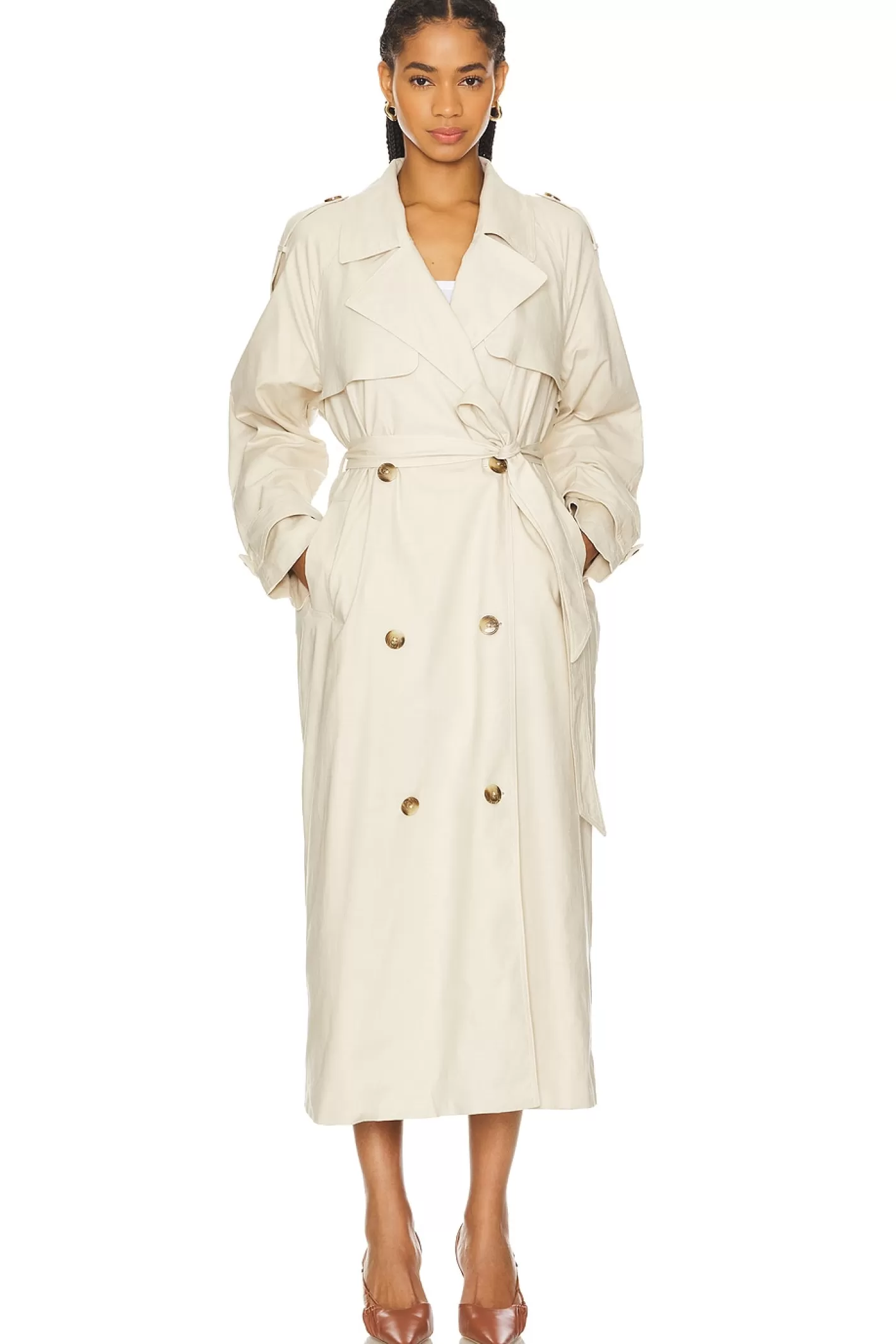 x Maggie MacDonald Leah Trench Coat>Lovers and Friends New
