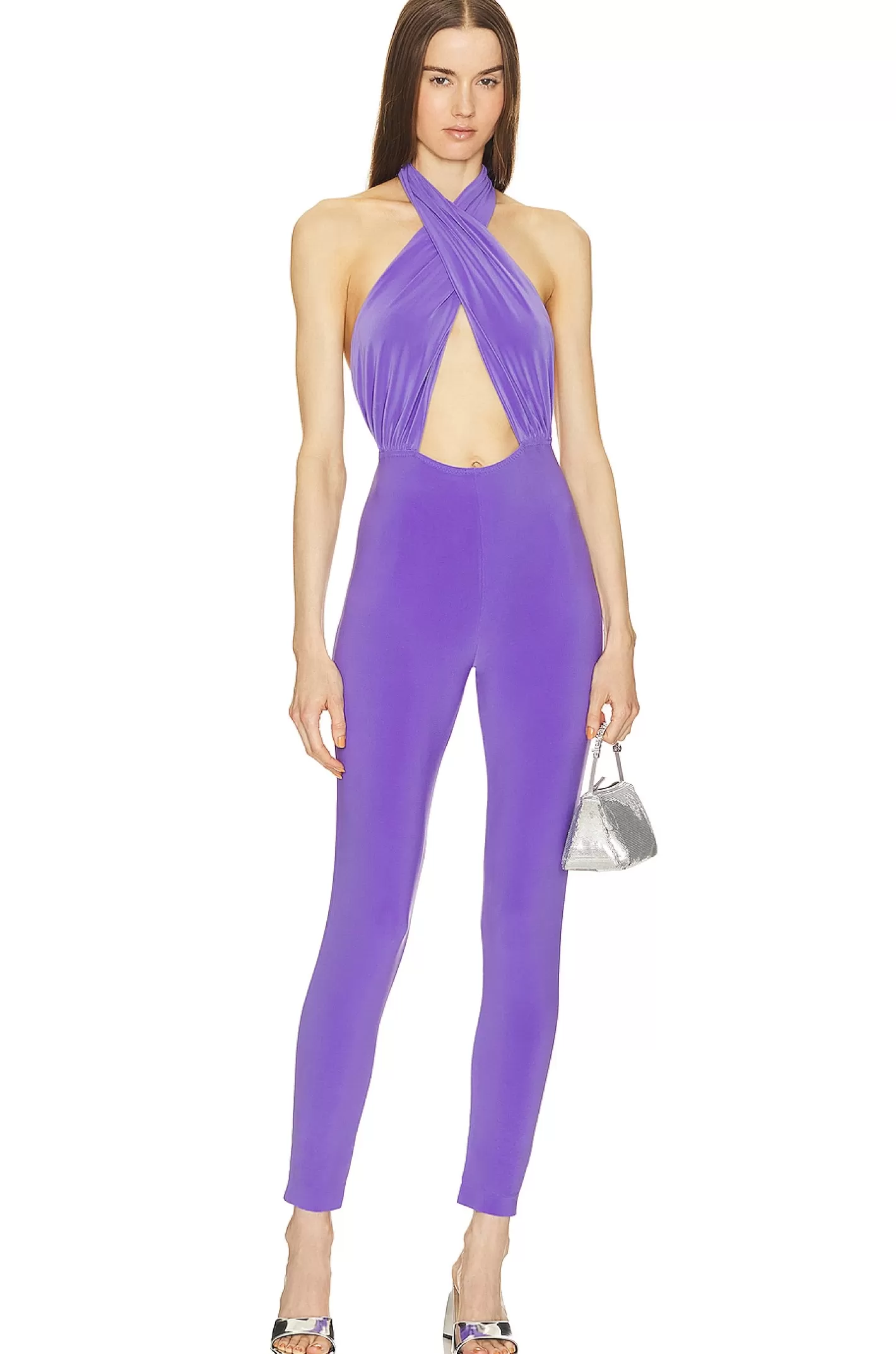 x REVOLVE Cross Halter Jumpsuit>Norma Kamali Sale