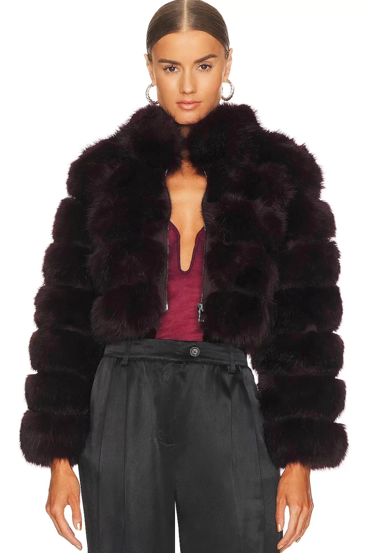 x REVOLVE Faux Fox Fur Jacket>Adrienne Landau Cheap