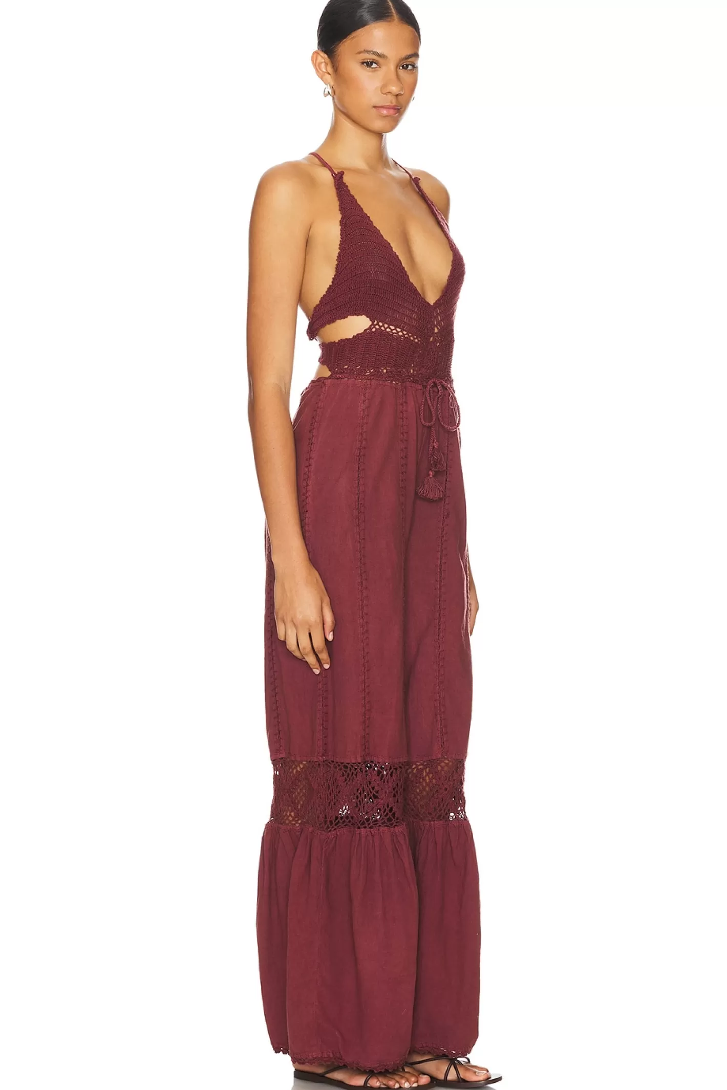 x REVOLVE Freya Crochet One Piece Jumpsuit>Free People Clearance