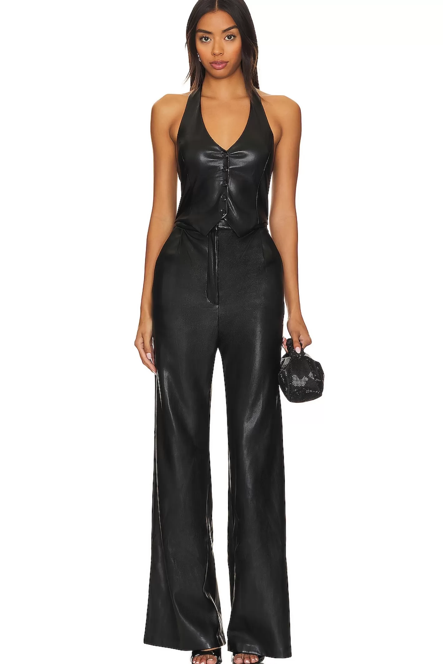 X Revolve Isadore Faux Leather Jumpsuit>Amanda Uprichard Clearance