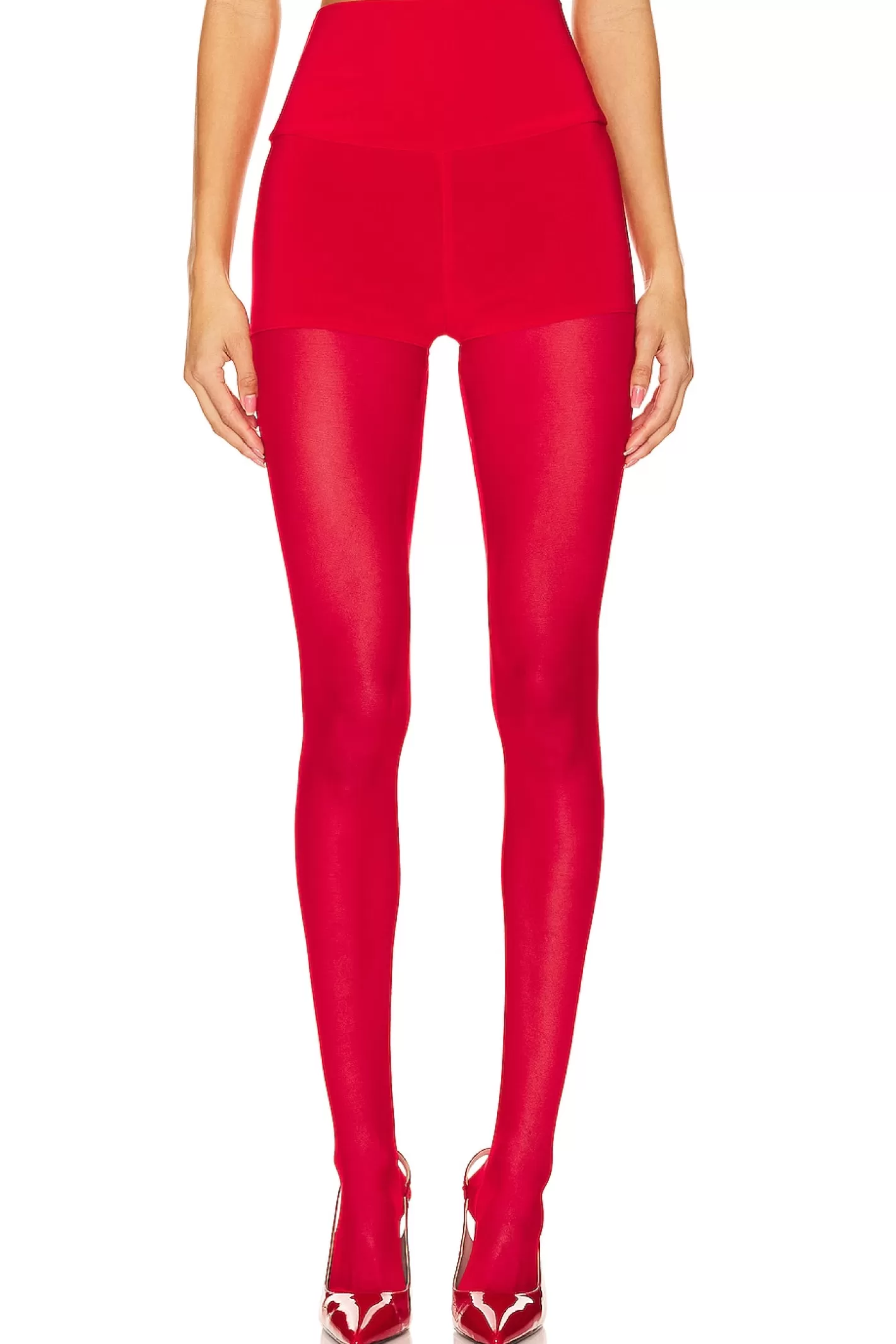 x REVOLVE Legging Mesh Bottom Footsie>Norma Kamali Outlet