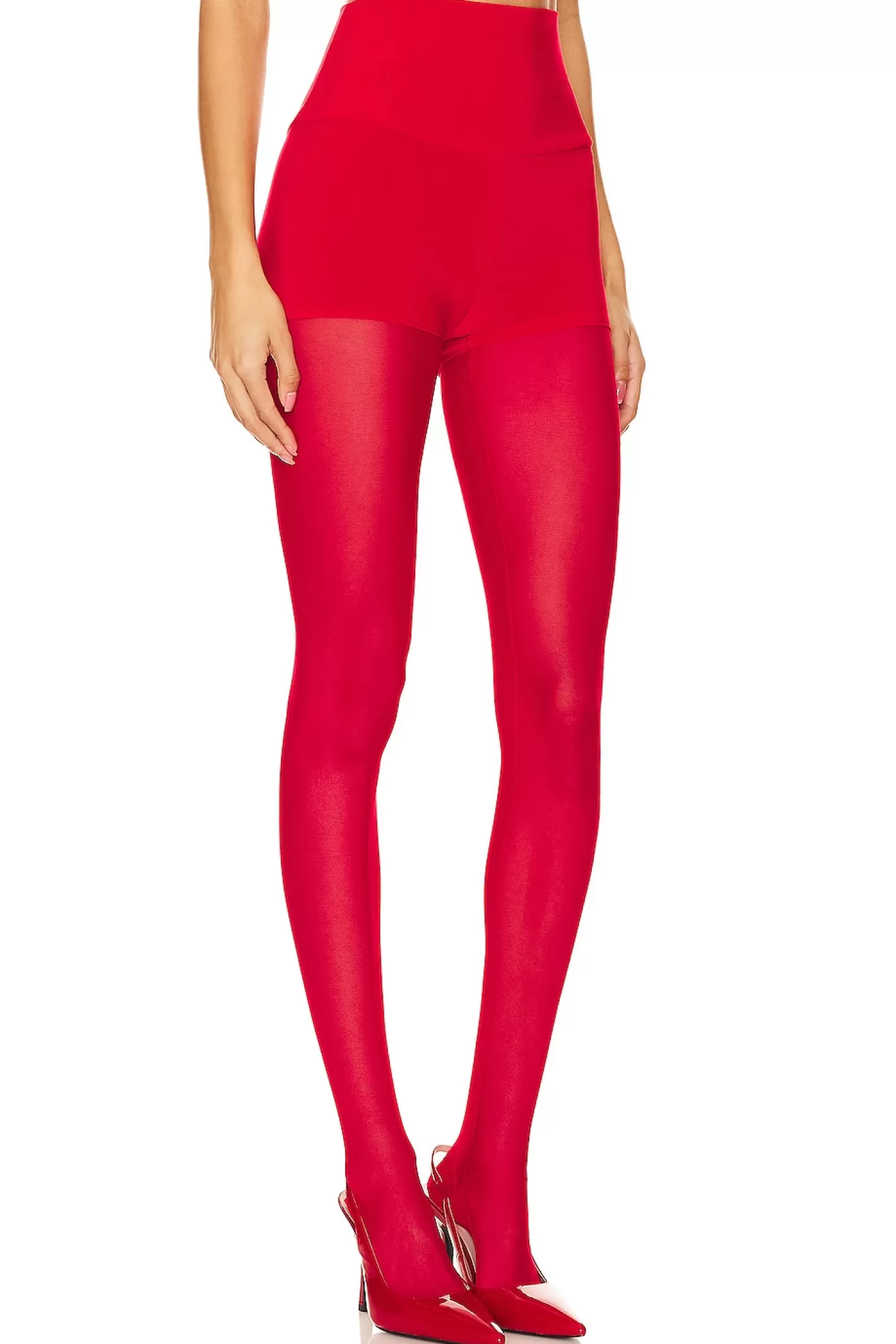 x REVOLVE Legging Mesh Bottom Footsie>Norma Kamali Outlet