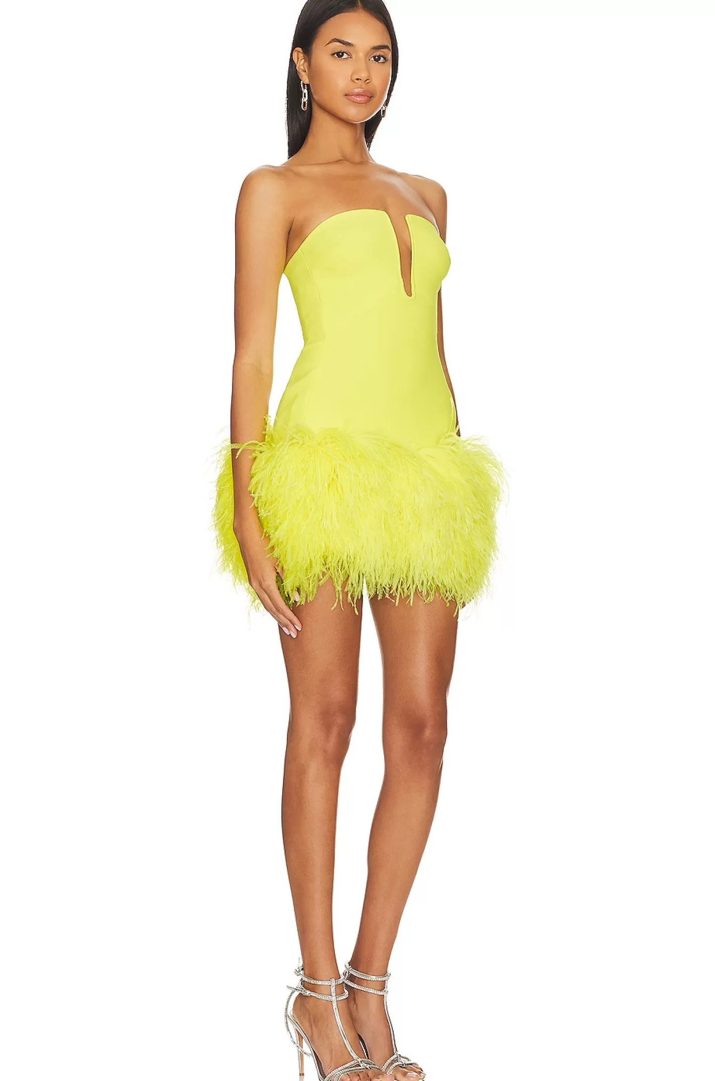 x REVOLVE Neon Feathers Mini Dress>David Koma Discount