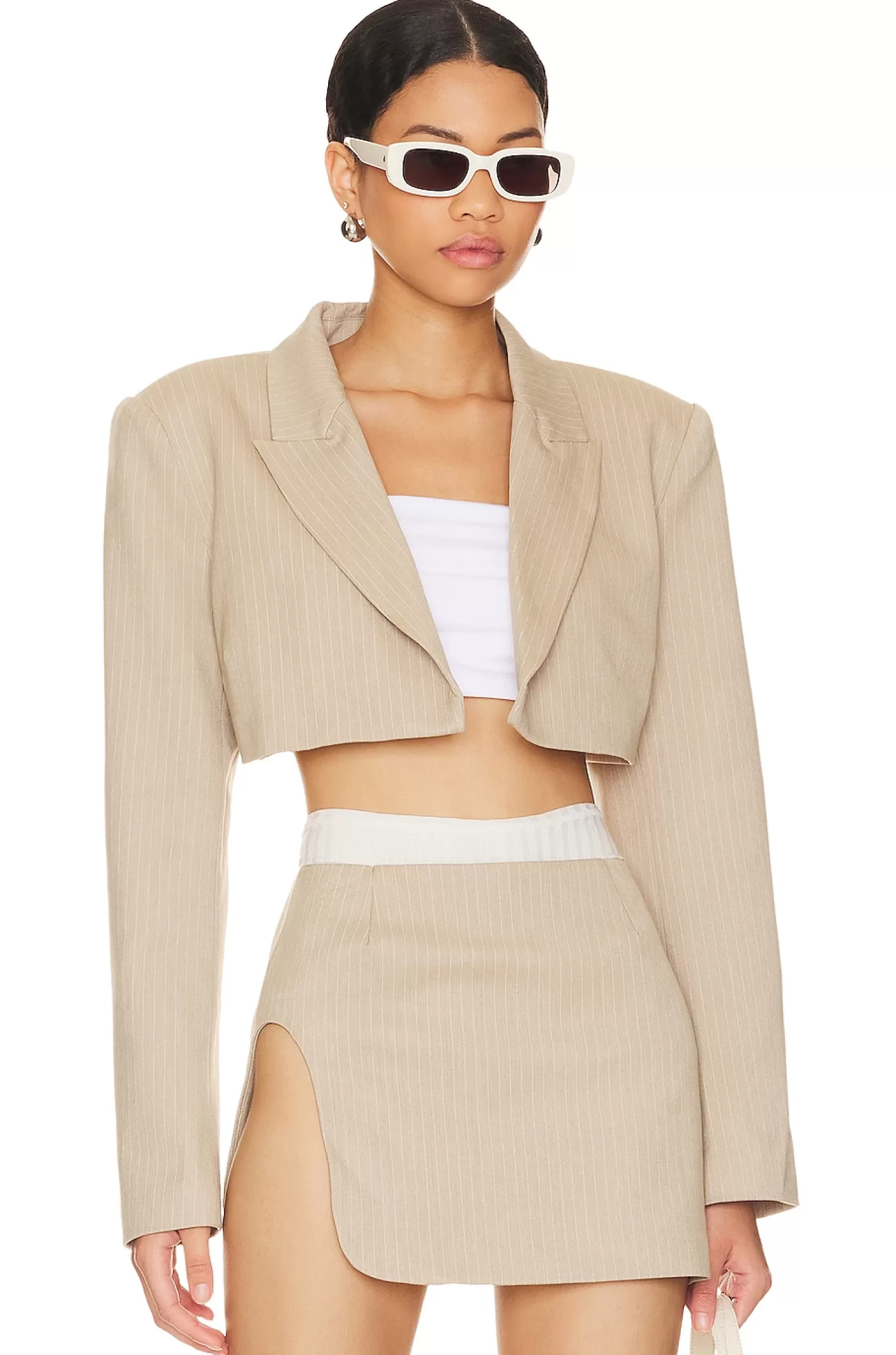 x REVOLVE Zayne Cropped Blazer>BY.DYLN Online