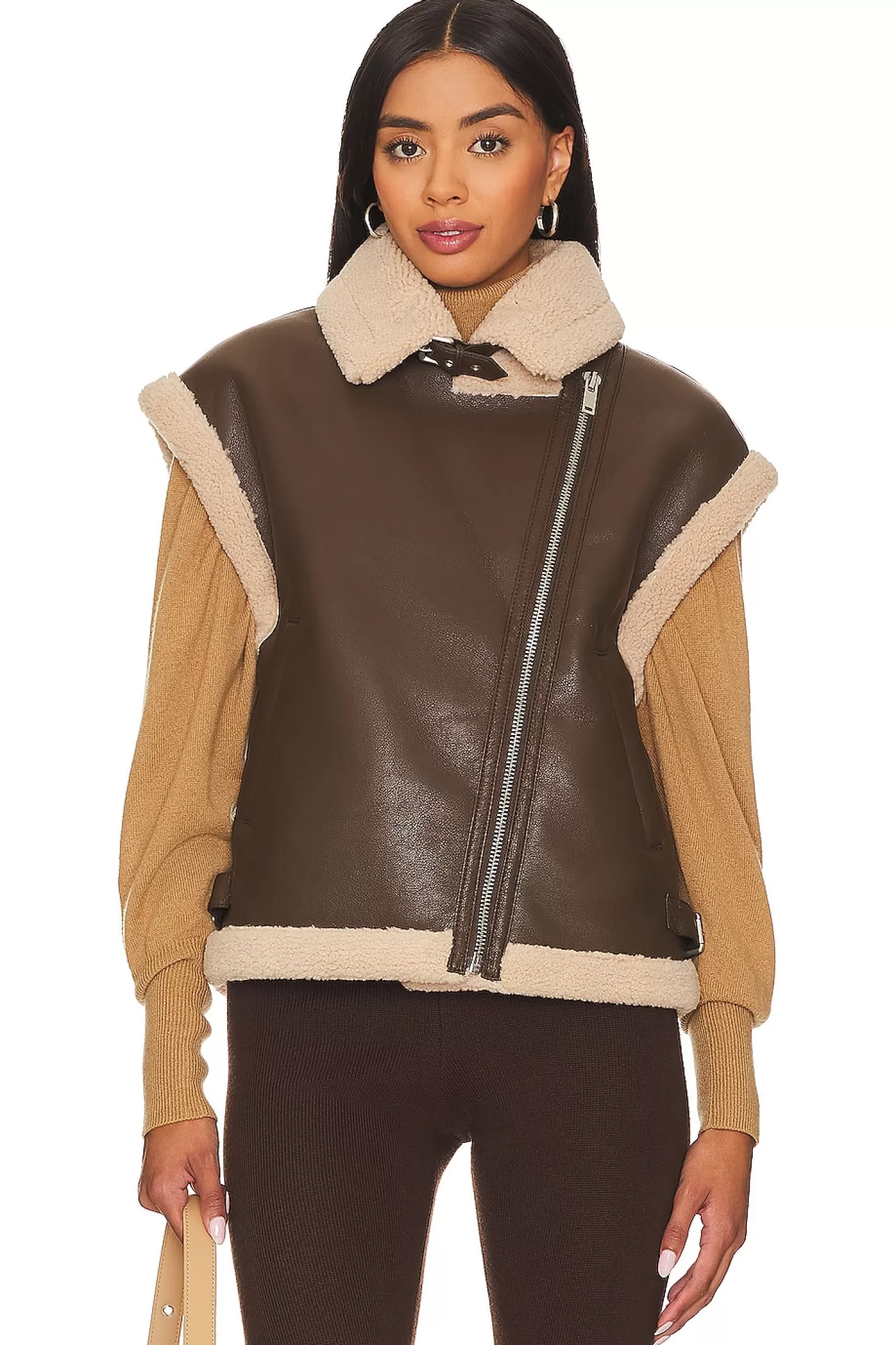 Xander Faux Leather Vest>HEARTLOOM Hot