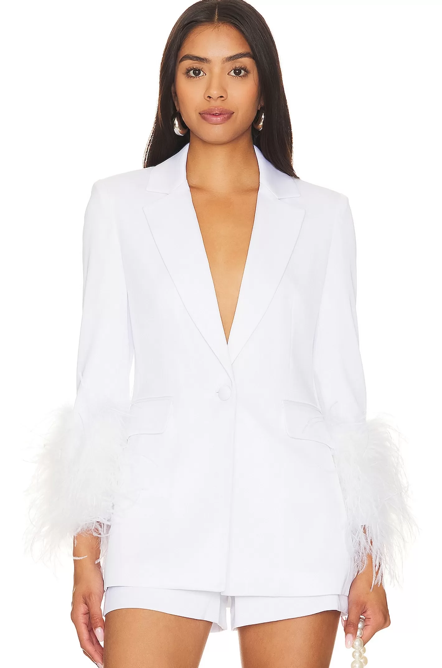 Yona Boxy Feather Blazer>Alice + Olivia New