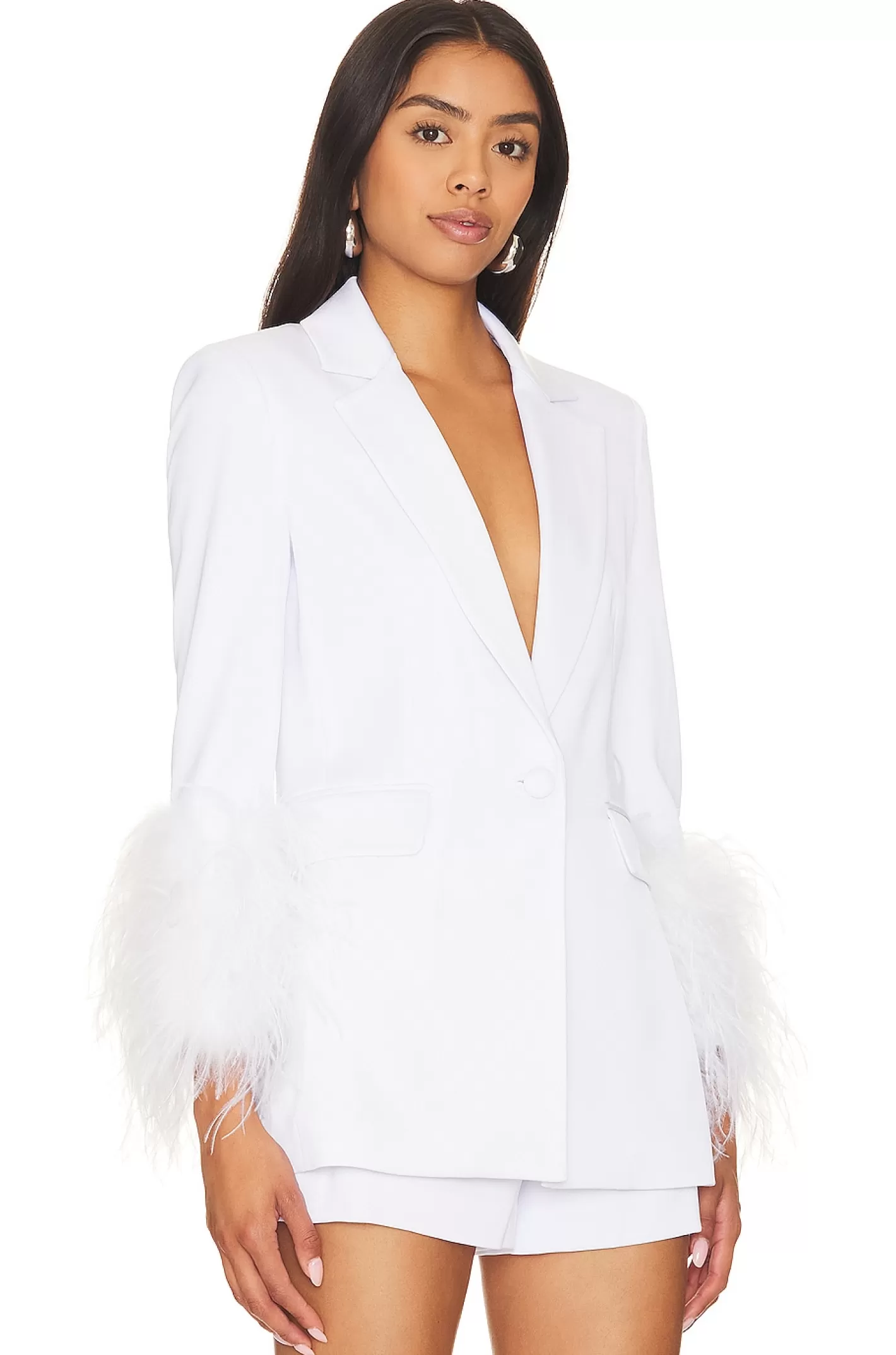 Yona Boxy Feather Blazer>Alice + Olivia New